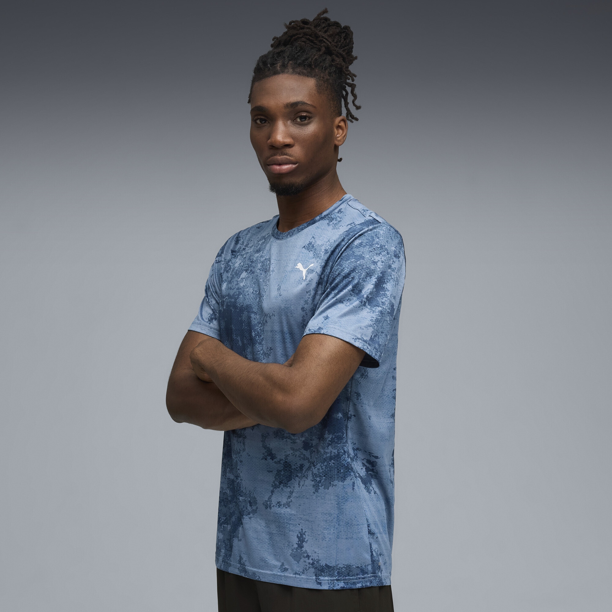 PUMA Trainingsshirt »TAD ESSENTIALS AOP T-Shirt Herren«
