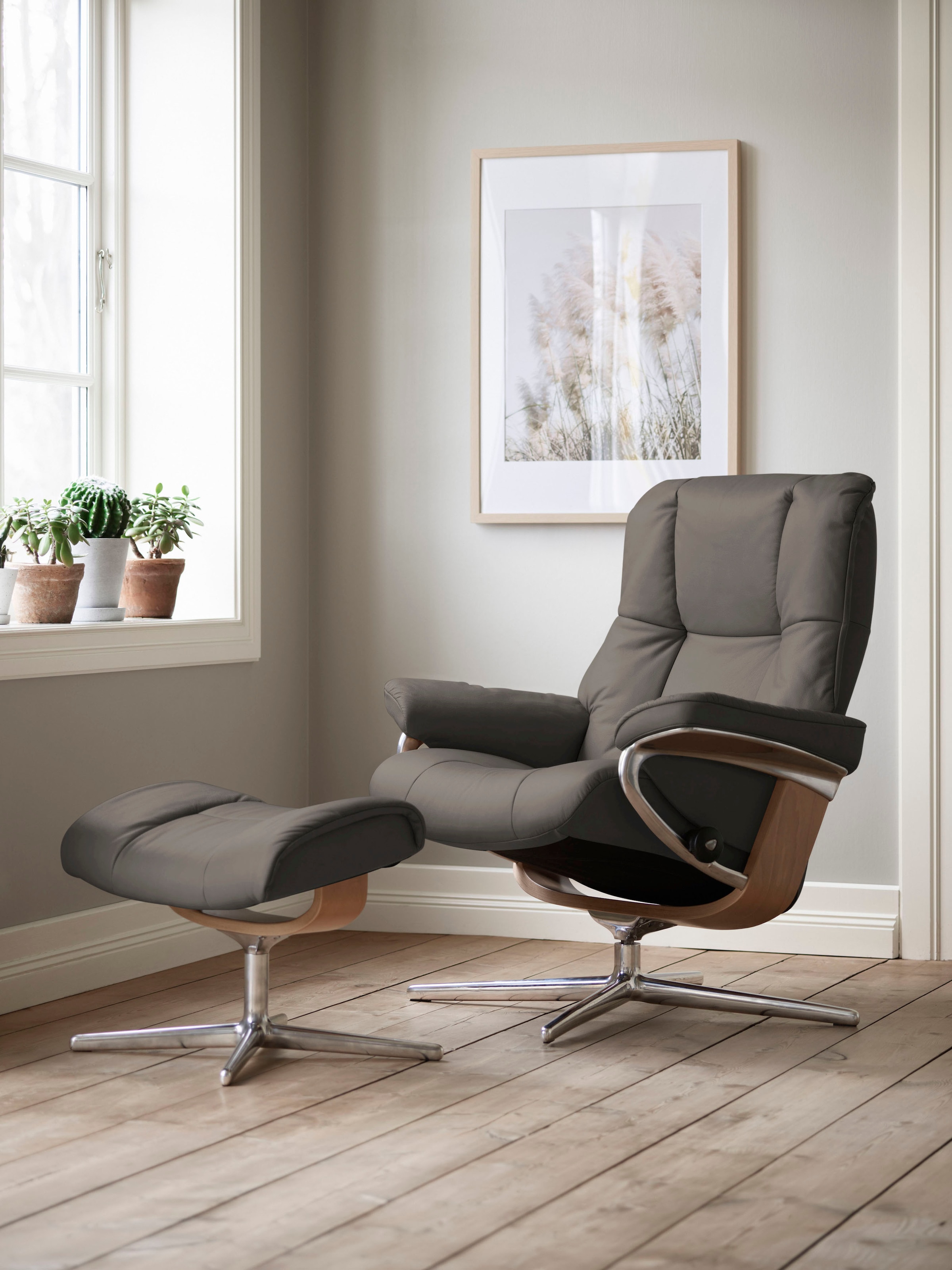 Stressless "Mayfair" mit Cross Base, Größe S, M & L, Holzakzent Eiche günstig online kaufen