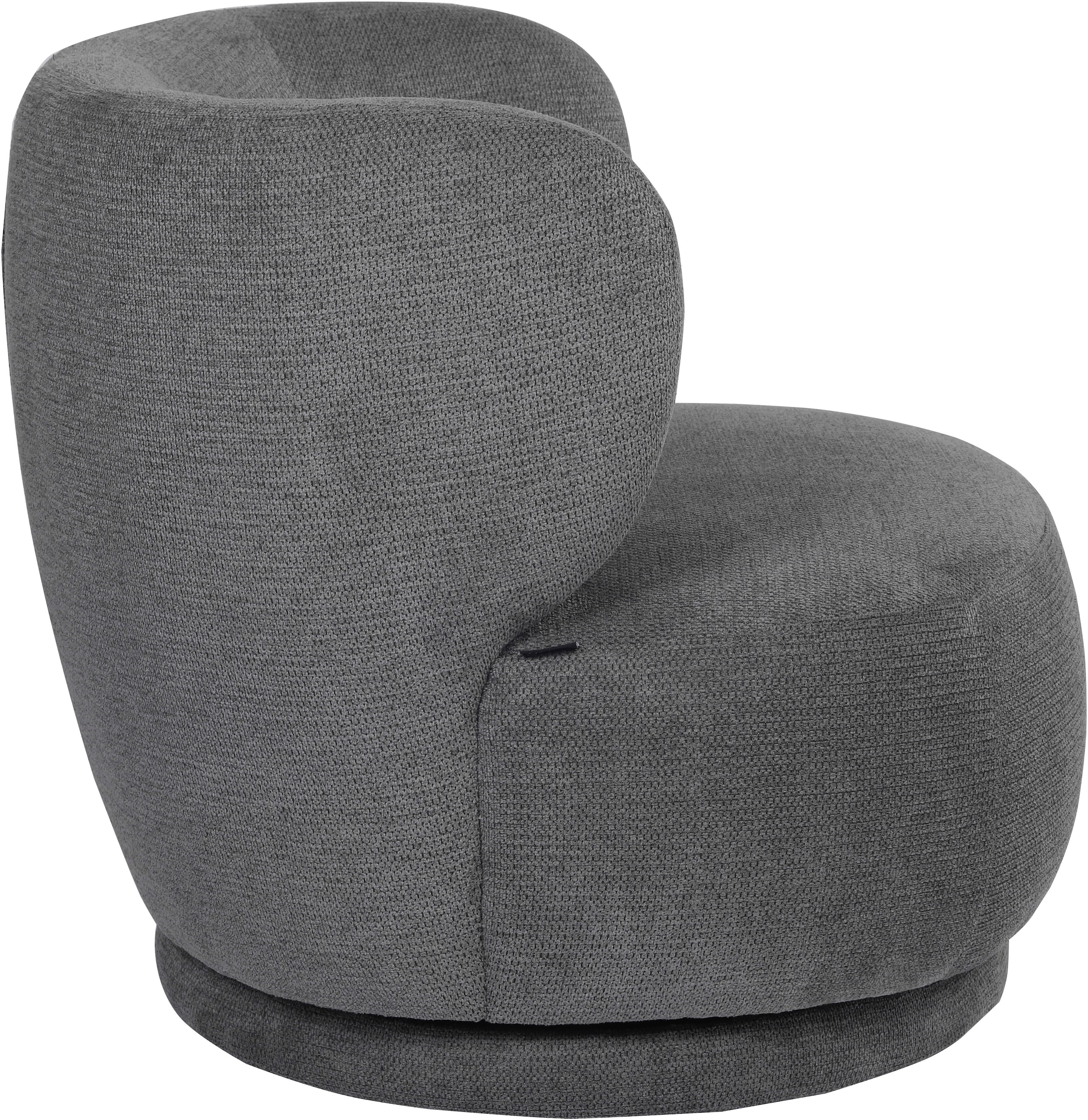 OTTO home Drehsessel »ANNELIN, Loungesessel, Clubsessel« 360° drehbar, Struktur-Bezug