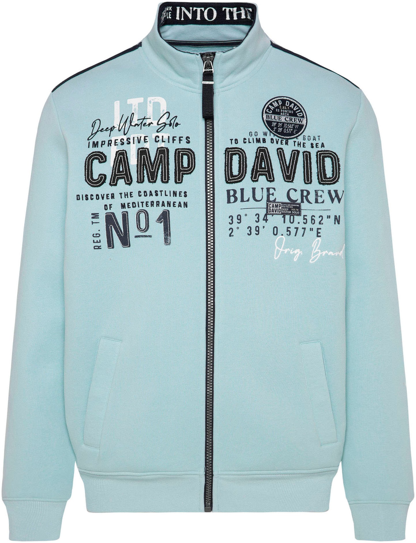 CAMP DAVID Sweatshirt, mit Label-Applikationen