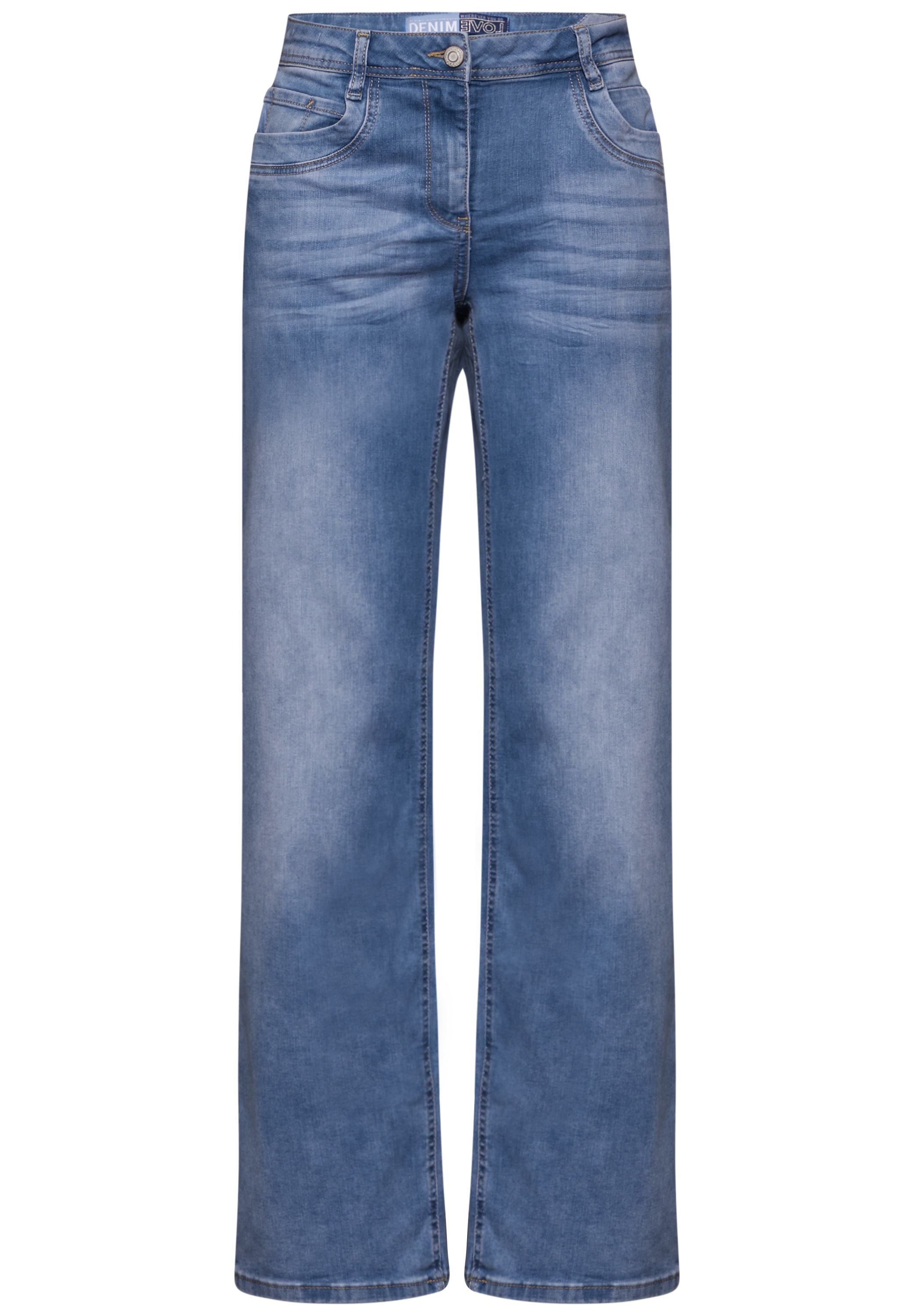 Cecil Gerade Jeans, High Waist