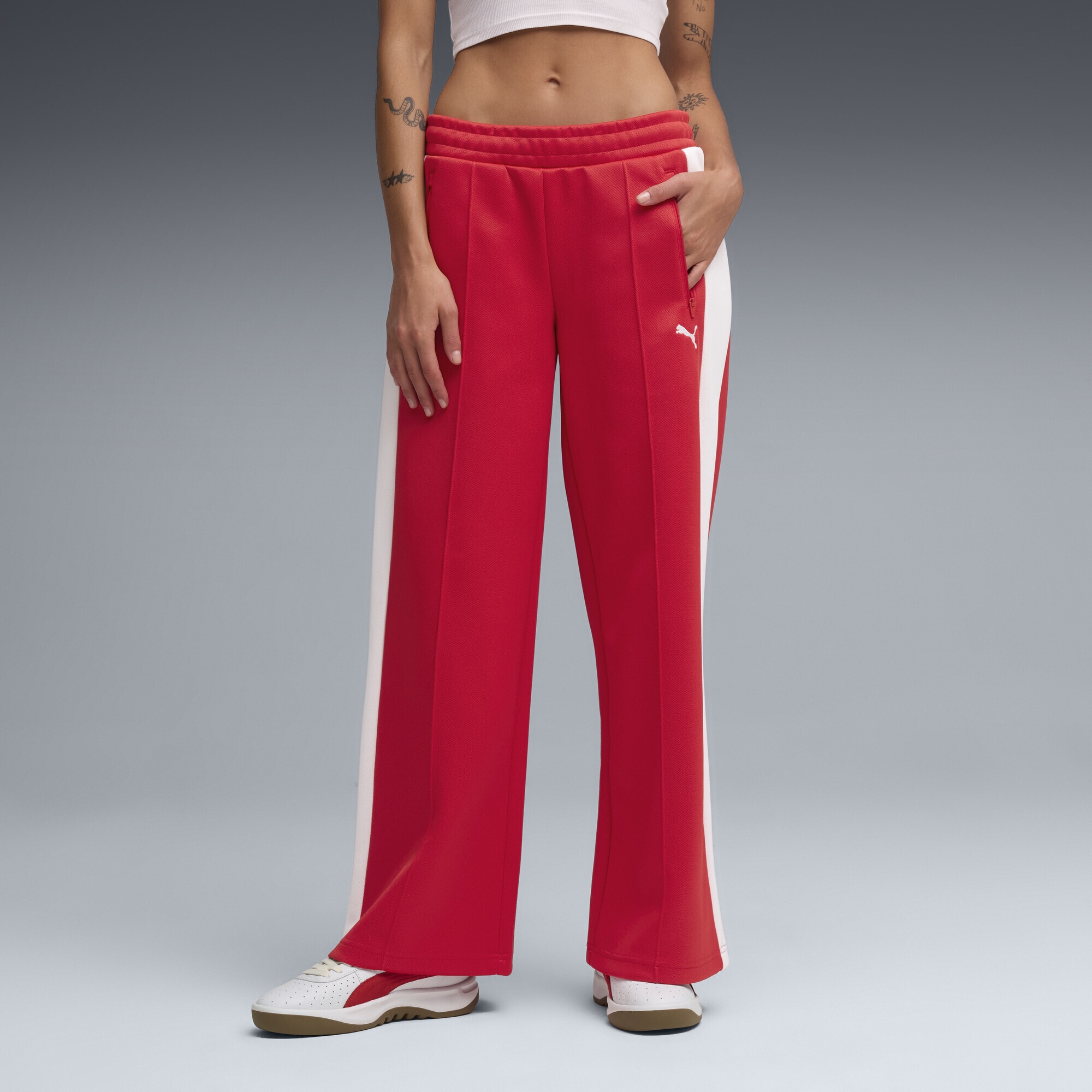 PUMA Sporthose »T7 Trainingshose mit niedrigem Bund Damen«