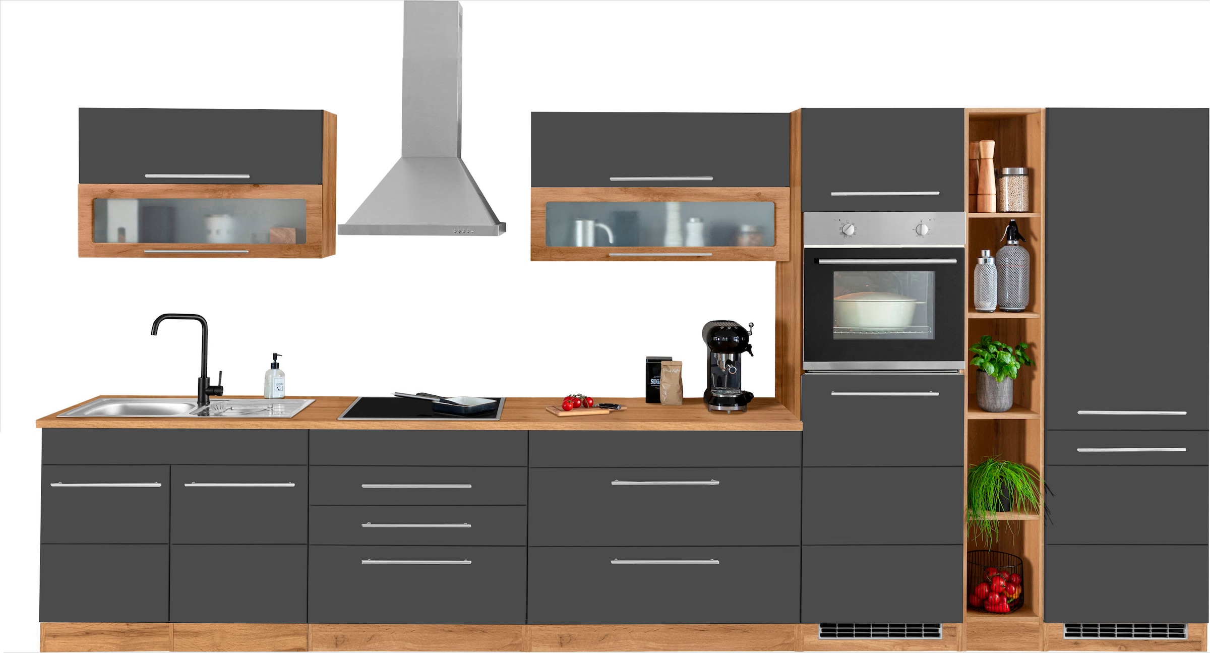 KOCHSTATION Küchenzeile "KS-Wien" Breite 430 cm, wahlweise mit E-Geräten un günstig online kaufen