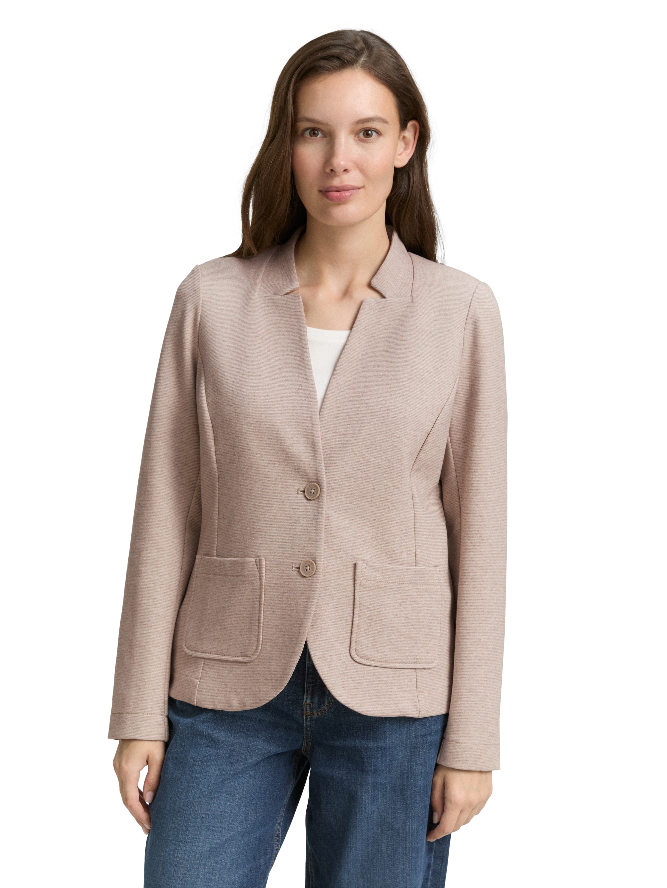 TOM TAILOR Sweatblazer "Ottoman", mit aufgesetzten Taschen und Struktur günstig online kaufen
