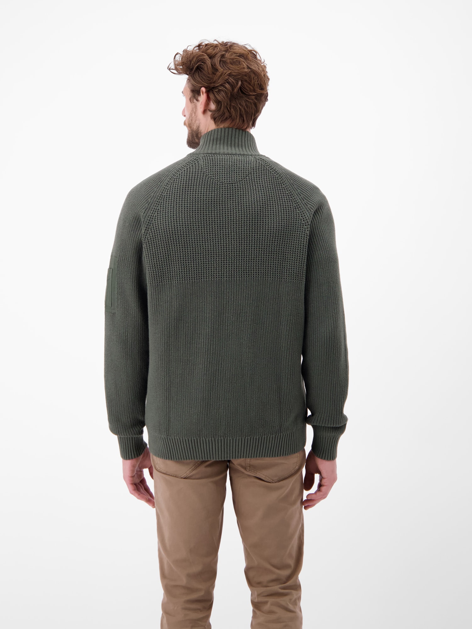 LERROS Strickjacke »LERROS Herren Strickjacke, grob gerippt«