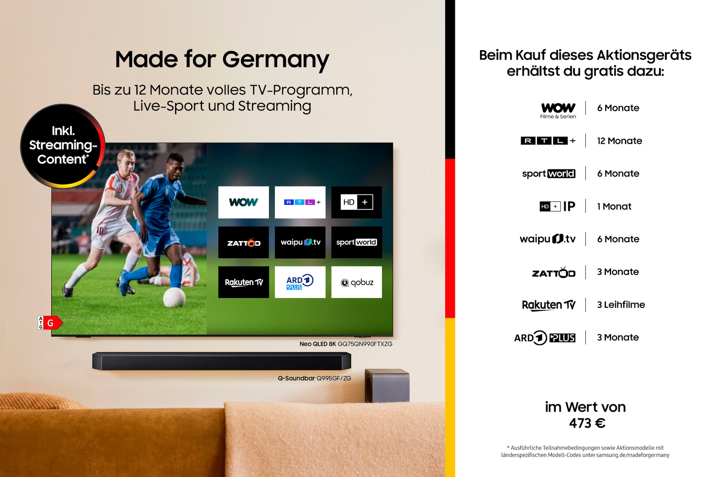 Samsung Laser-TV »The Premiere 5 (2025)«, (1000:1)