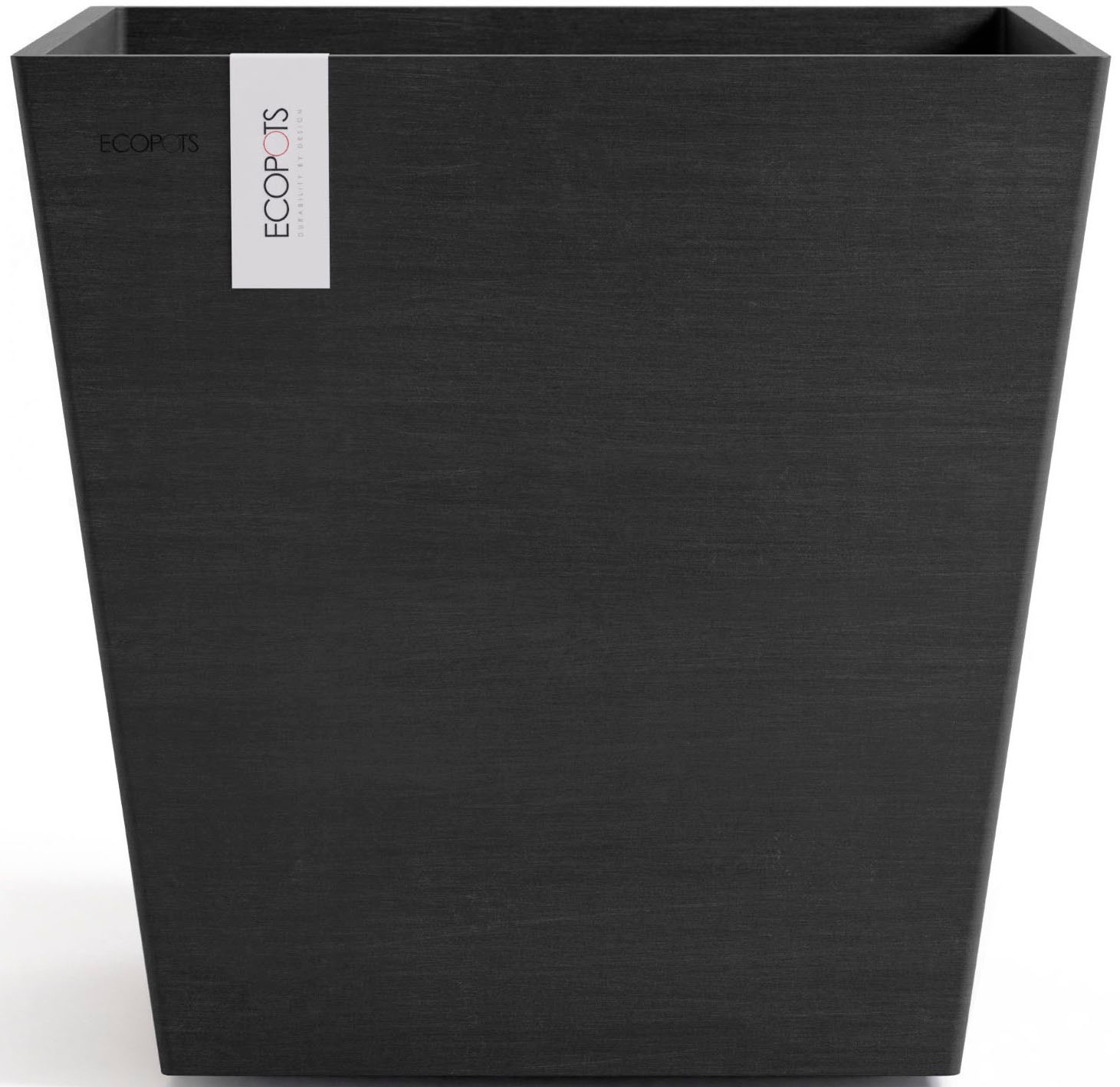 ECOPOTS Blumentopf »Rotterdam 45 + Wassersystem Dunkelgrau« für innen und außen: frostsicher, bruchsicher und lichtbeständig