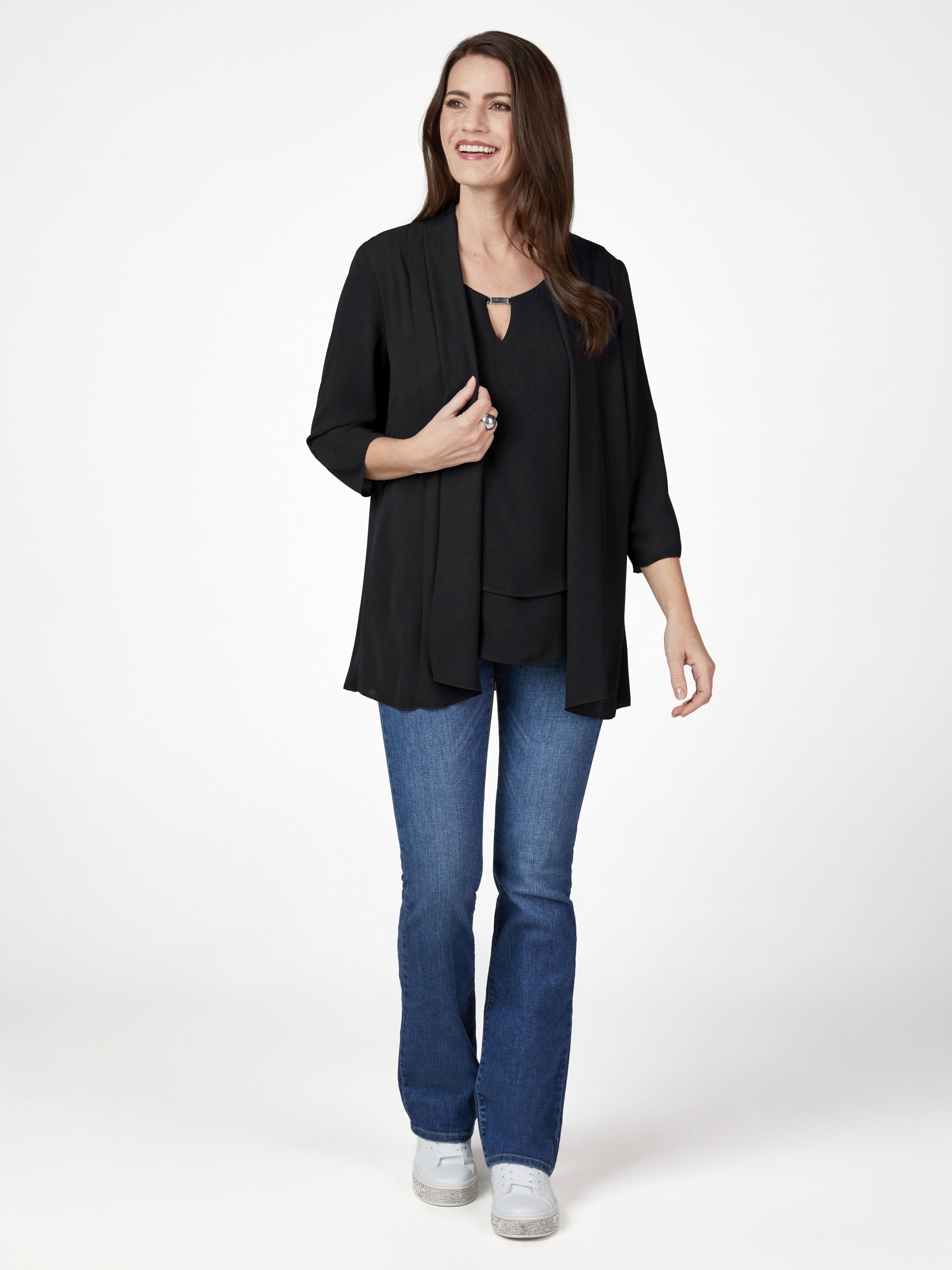 select By Hermann Lange Longbluse "Hermann Lange Kleiderjacke/Bolero/ Hänger"