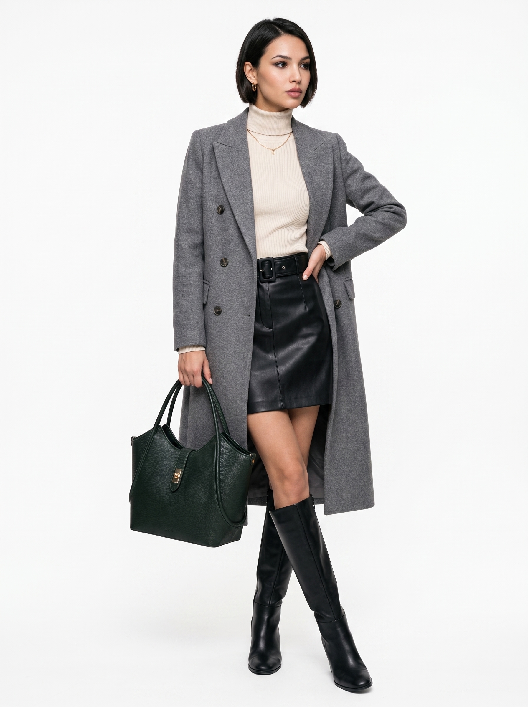 forty° Shopper »CALDRINA - L« echt Leder, Made in Italy