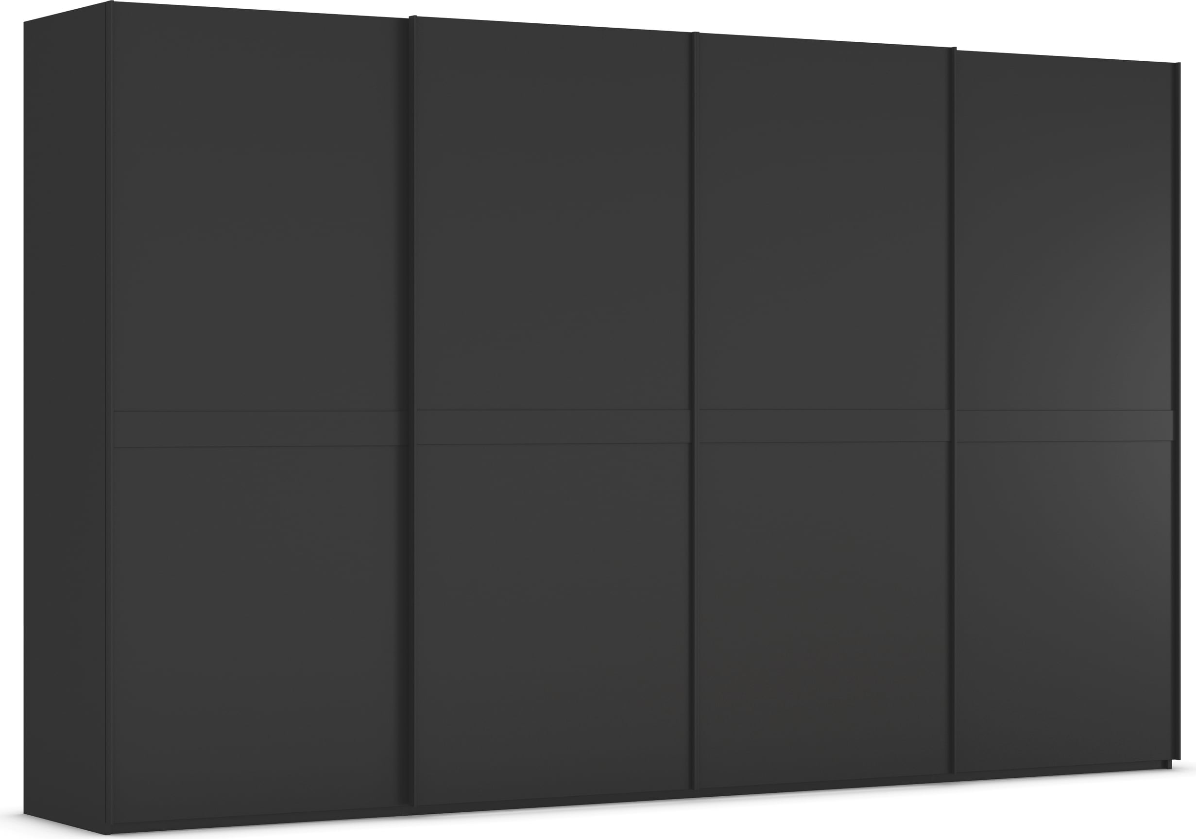 rauch Schwebetürenschrank "Kleiderschrank Schrank Garderobe Schlafzimmerschrank SCALE-LINE" edle Optik mit Bauchbinde in Korpusfarbe Dekorfront MADE IN GERMANY
