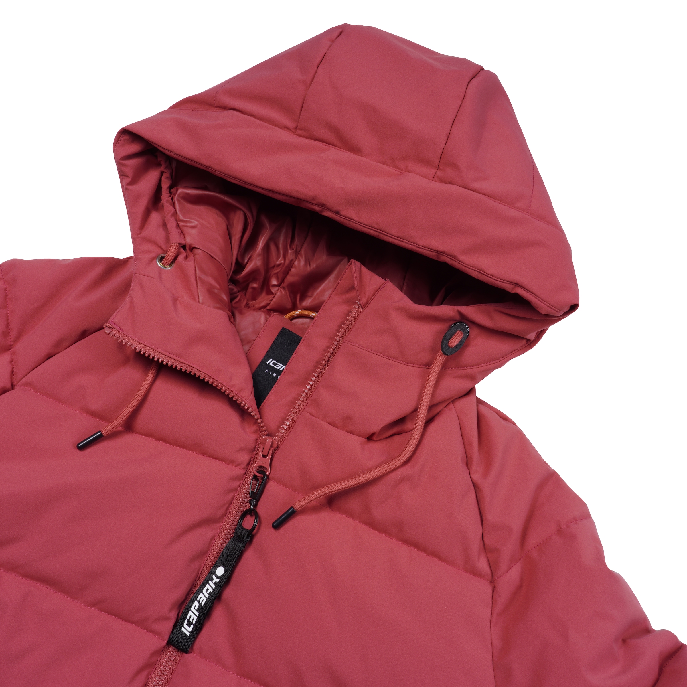 Reißverschluss mit BAUR STEPPJACKE auf »D Icepeak mit ADAMAN«, Rechnung bestellen Steppjacke Kapuze, |