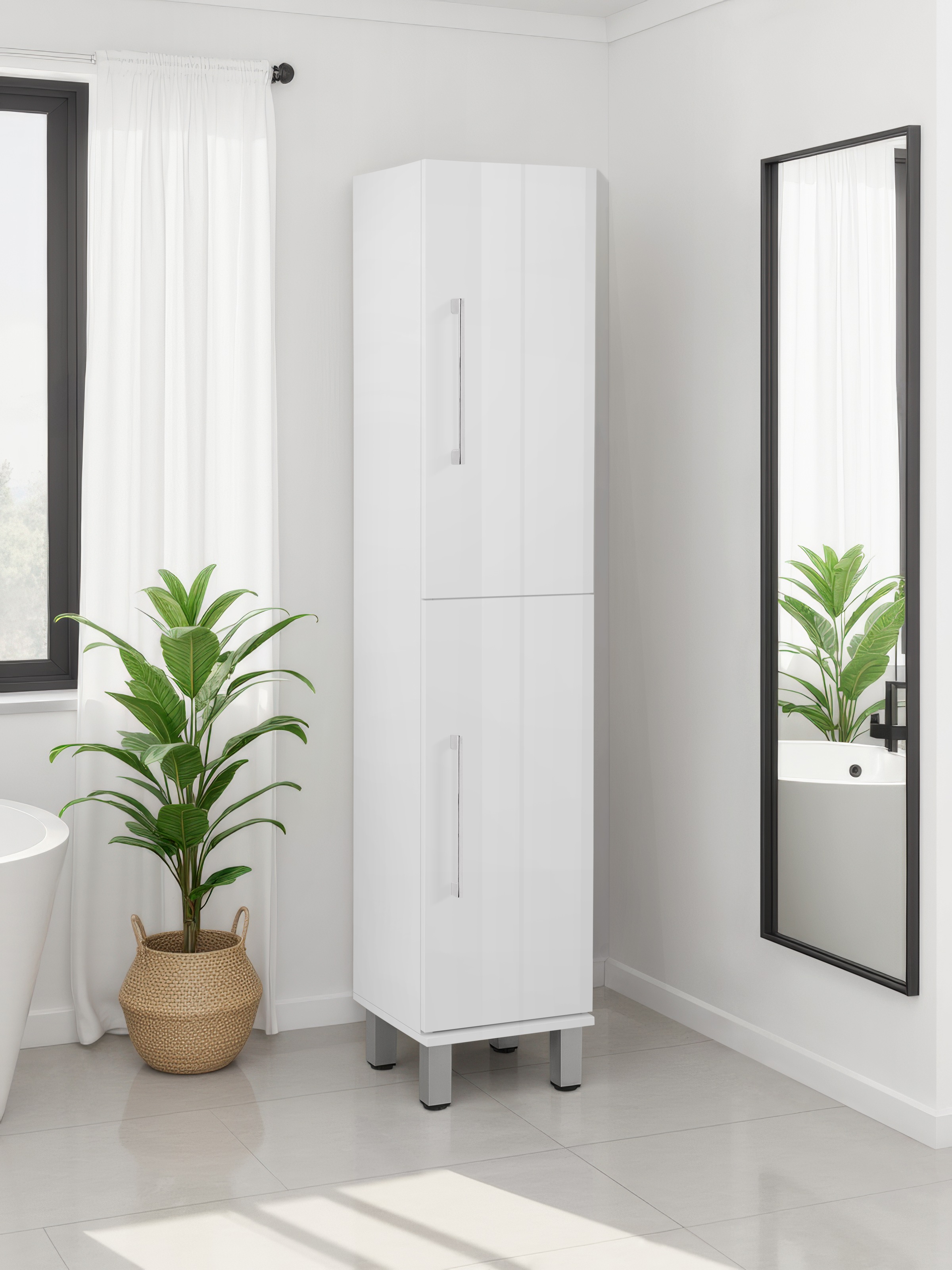 welltime Hochschrank "Florenz", Breite 30cm,Badezimmerschrank,Badschrank,2 günstig online kaufen