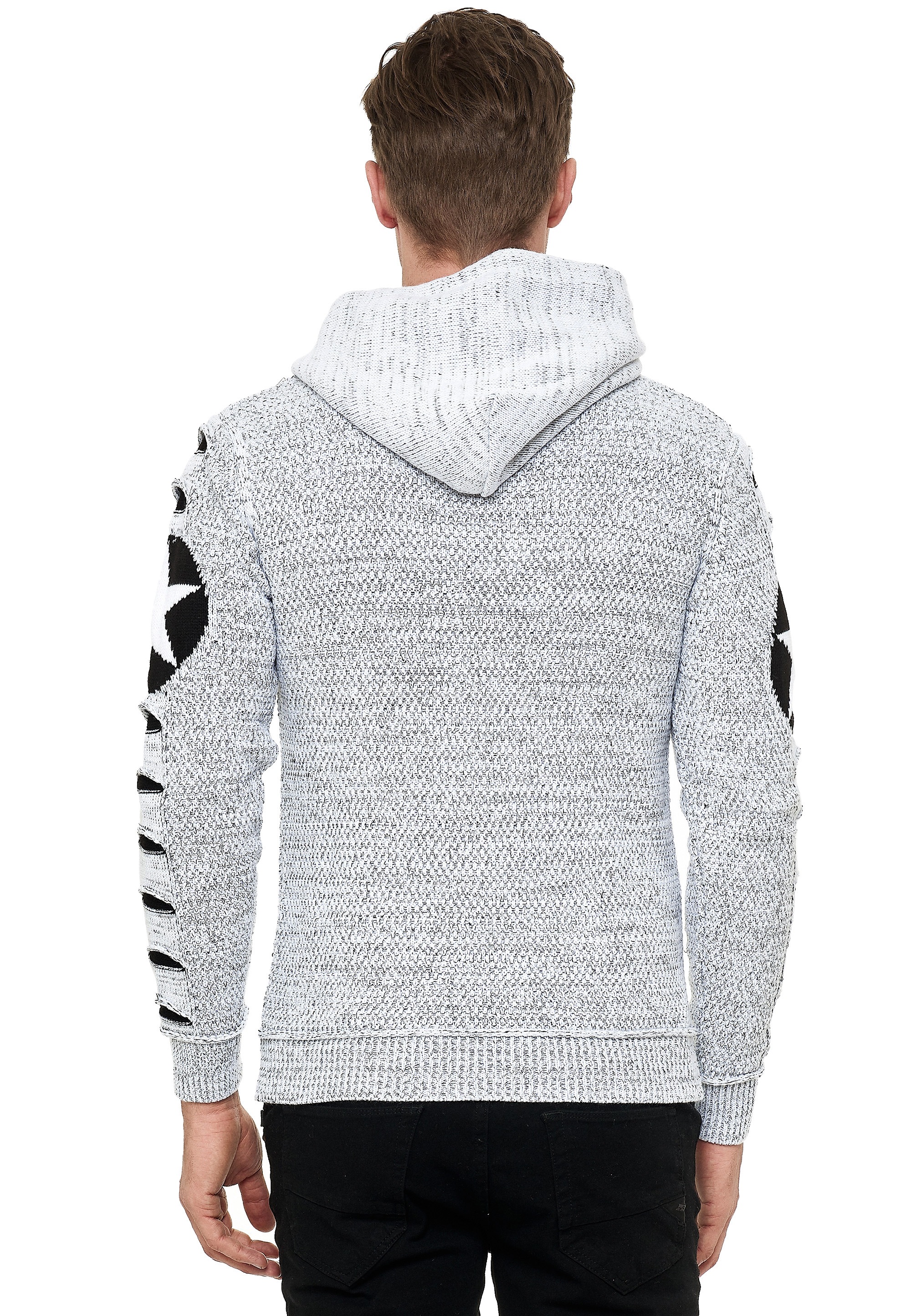 Rusty Neal Kapuzensweatshirt, mit großem Stern-Design