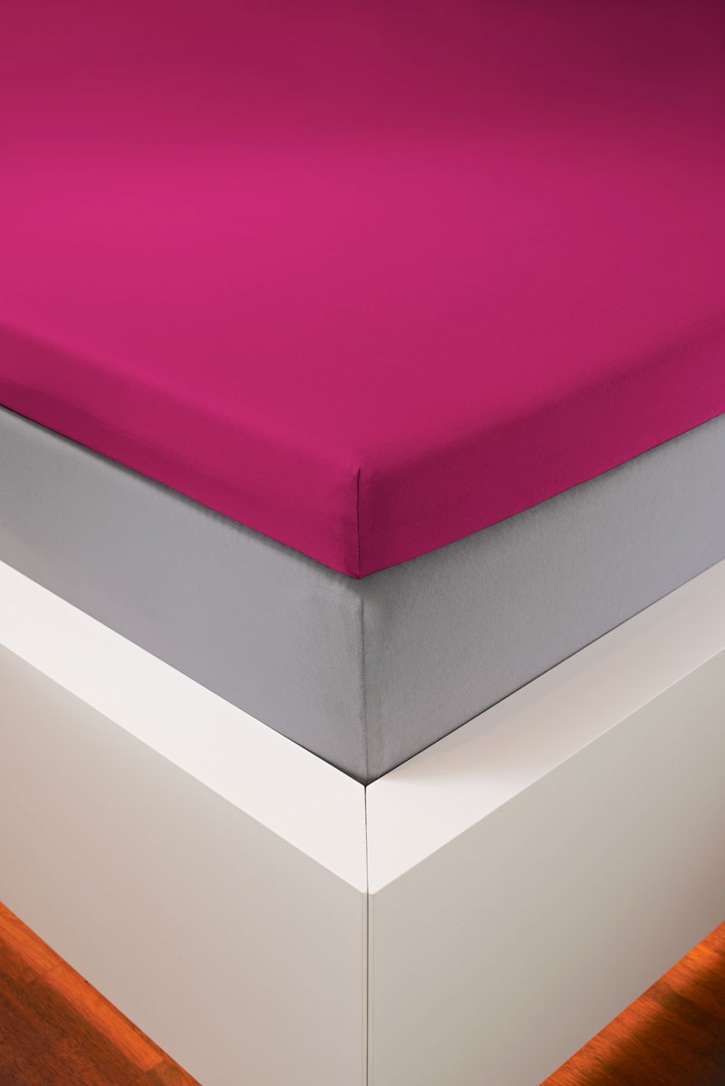 bellana Spannbettlaken "bellana deluxe für Topper, mit Elasthan, Premium Jersey 230 g/m²" mit 5% Elasthan, für Topper mit 4-10cm Höhe, bügelfrei, faltenfrei