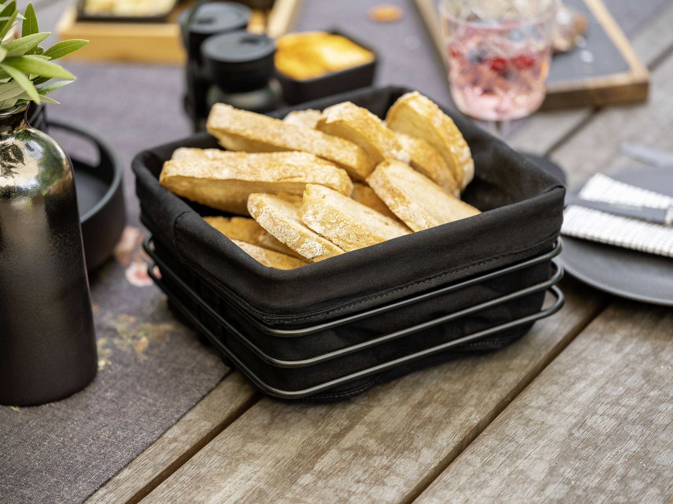 WENKO Brotkorb »Modell Premium Square« Set, Set, 2 tlg. tlg.