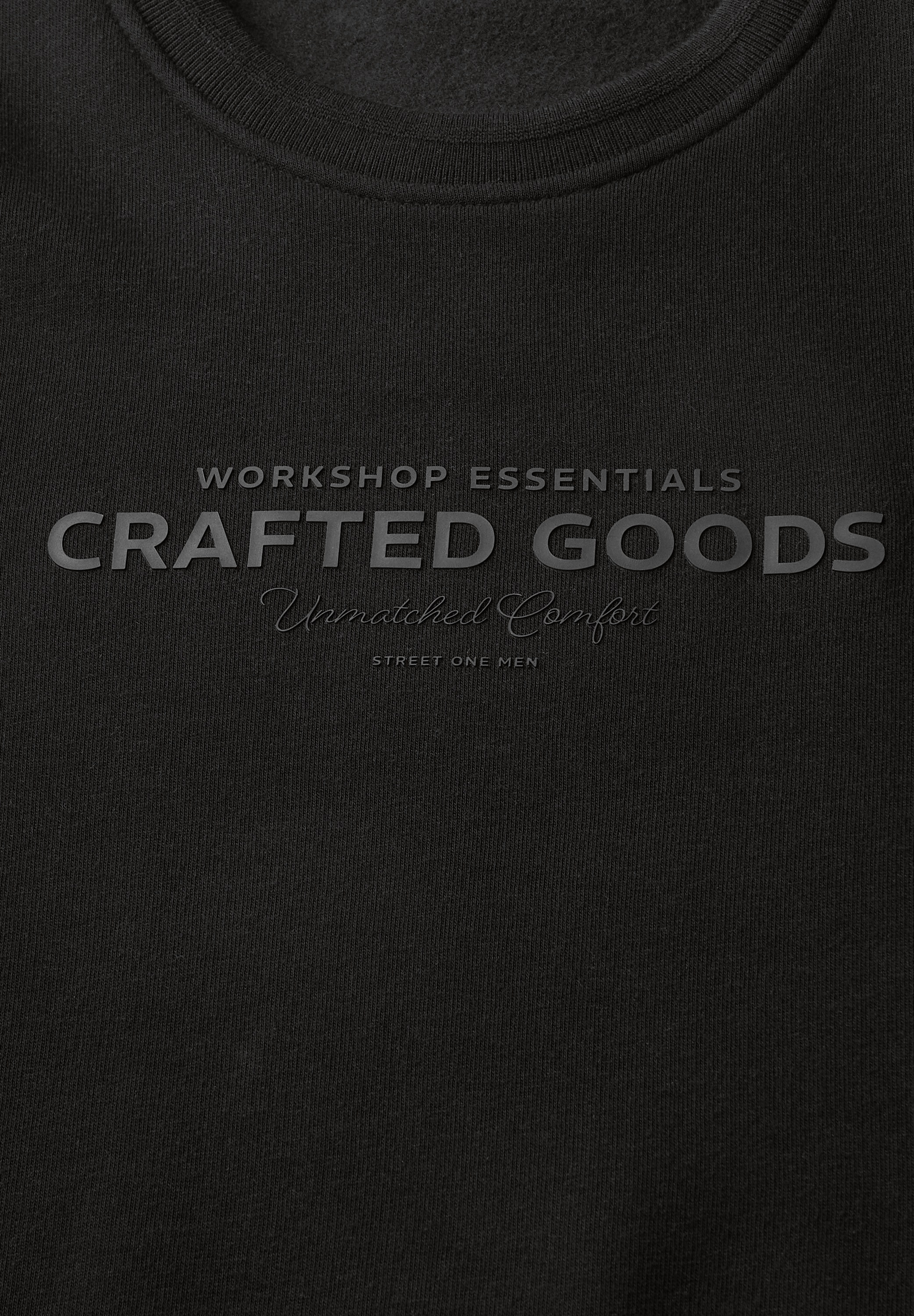 STREET ONE MEN Sweatshirt, mit Wording-Print