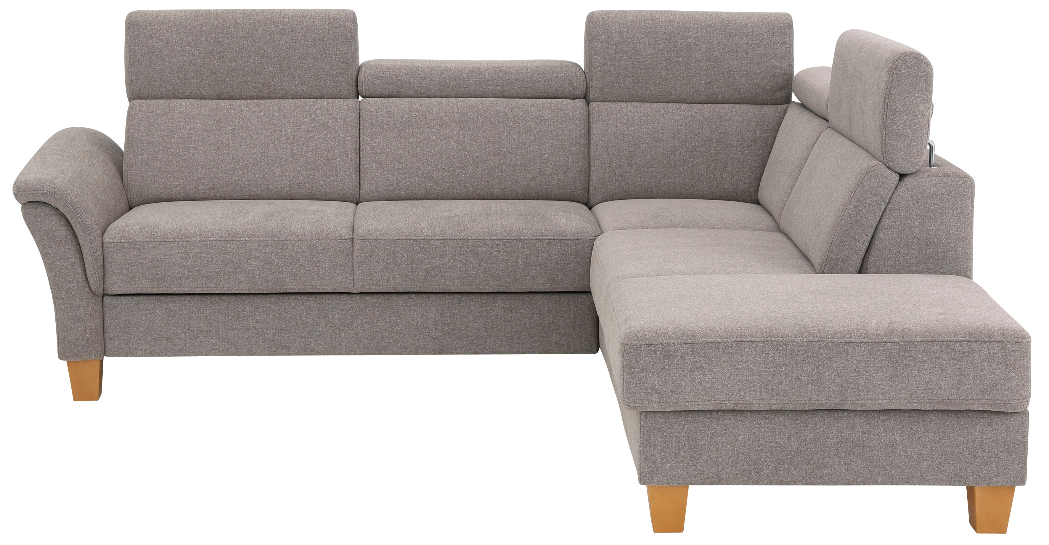OTTO home Ecksofa "Conville L-Form" Federkern, wahlweise mit Schlaffunktion und Bettkasten bzw. Stauraum
