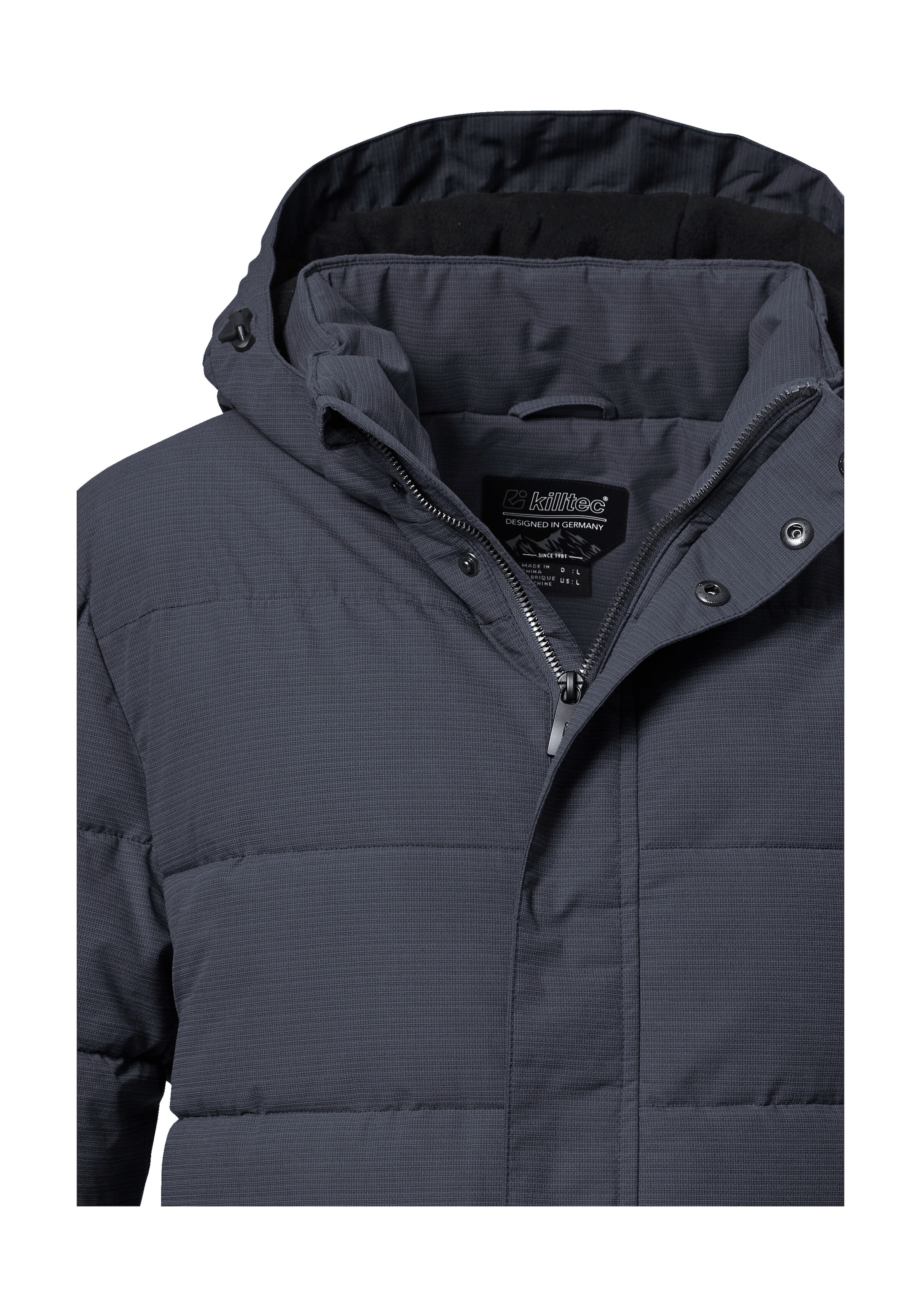 Killtec Steppjacke »KOW 2 MN QLTD JCKT«, Daunenoptik-Jacke, abzippbare Kapuze, wasserabweisend, atmungsaktiv