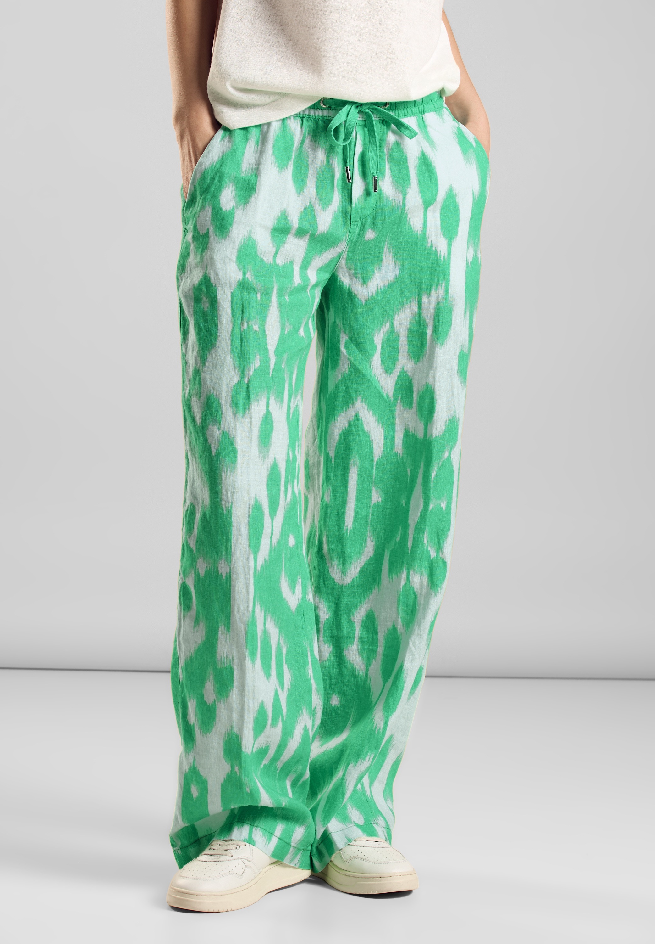 STREET ONE Stoffhose, aus Leinen