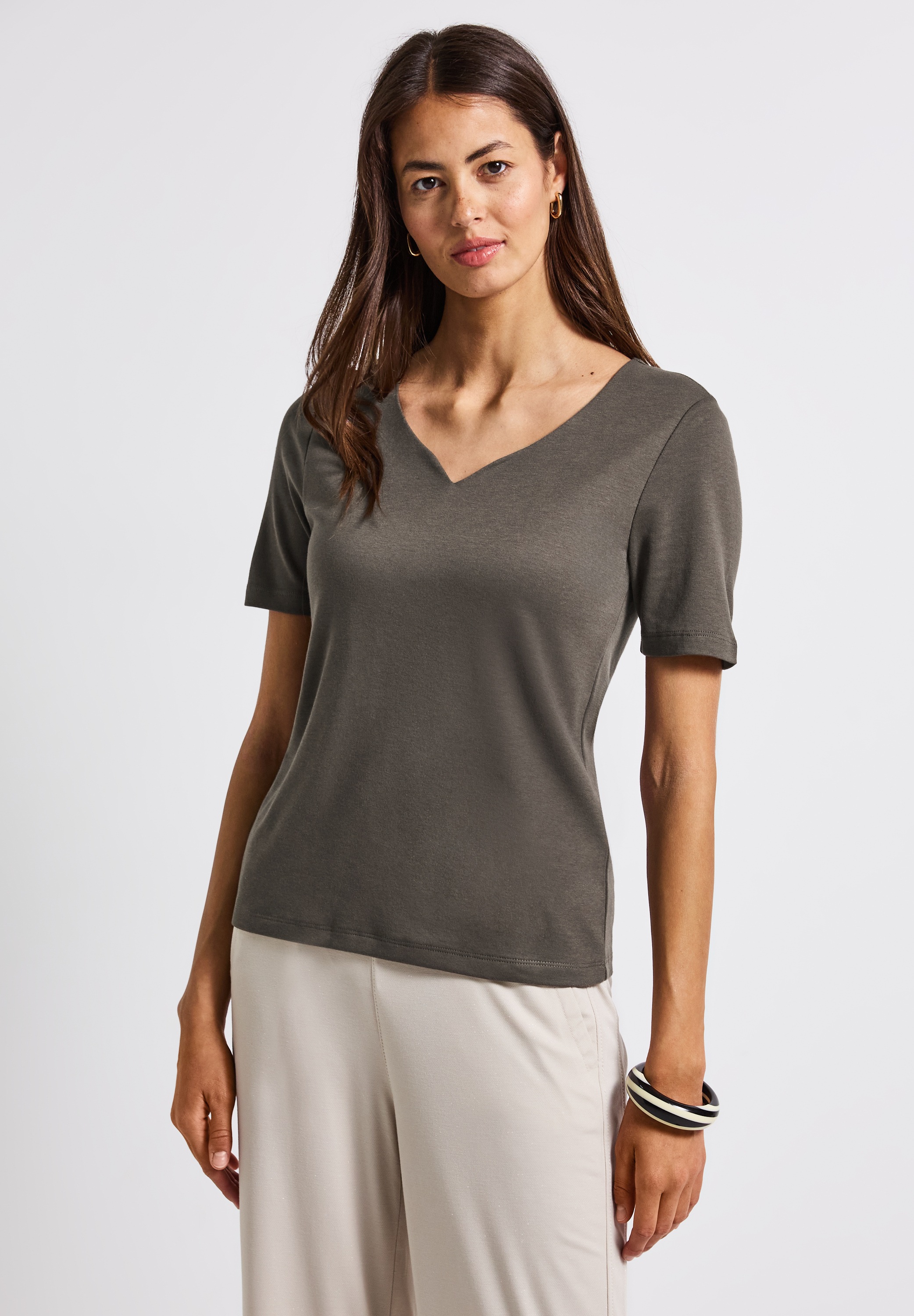 STREET ONE T-Shirt, im soften Baumwoll-Mix günstig online kaufen