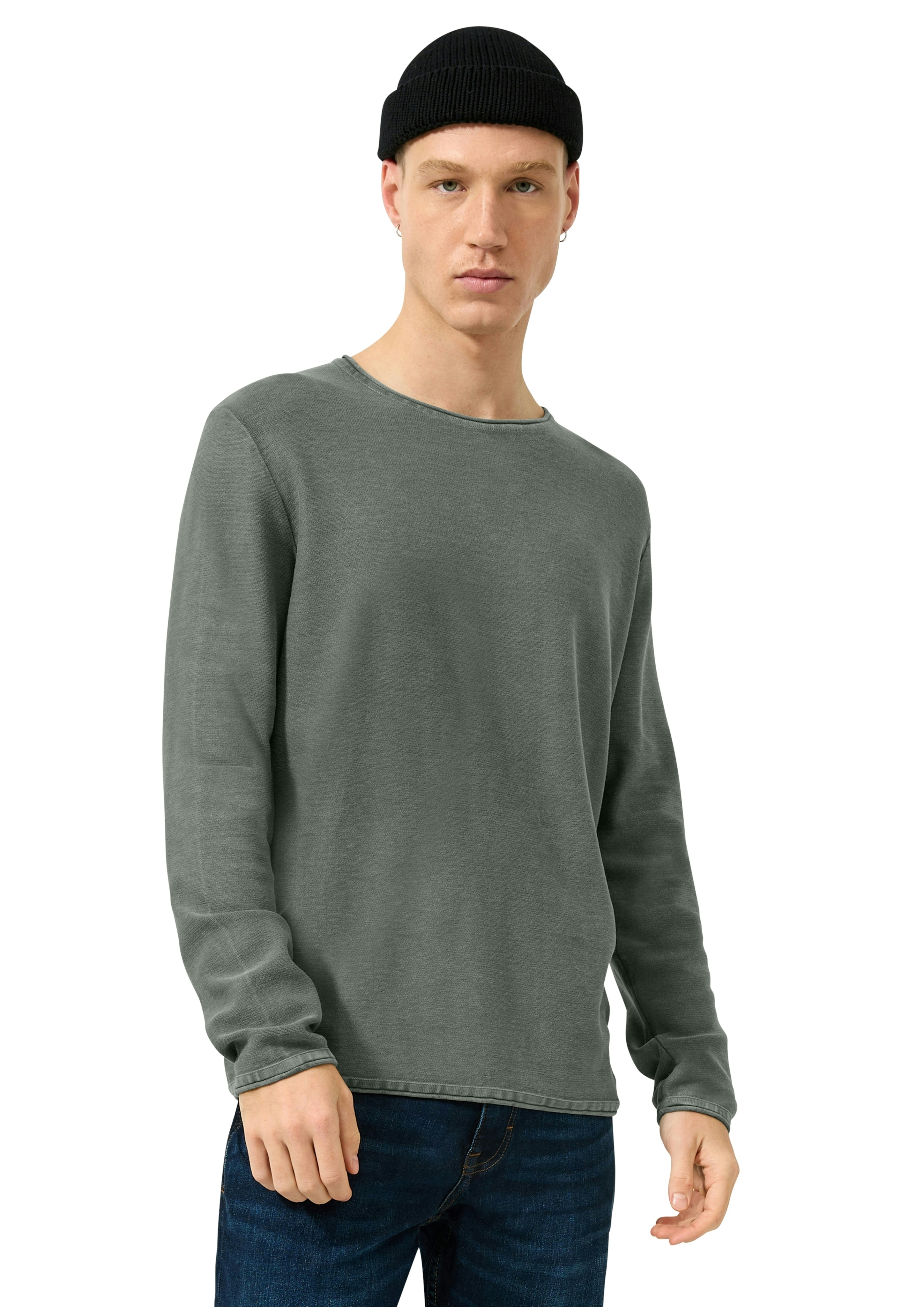 QS Strickpullover mit Rollkante