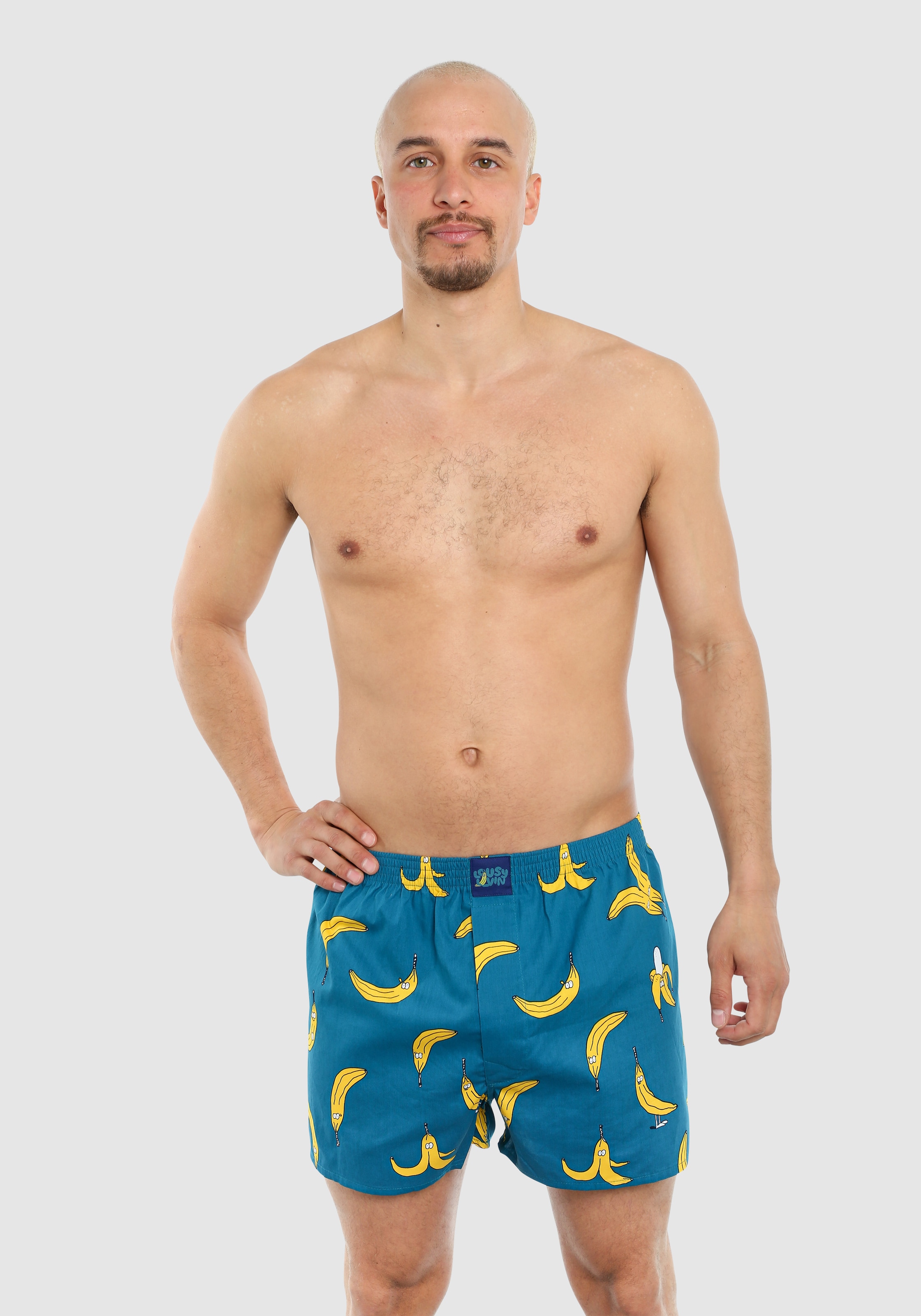 Boxershorts »Bana-Ananas Pack«, (2 St.), mit amüsantem Allover-Muster