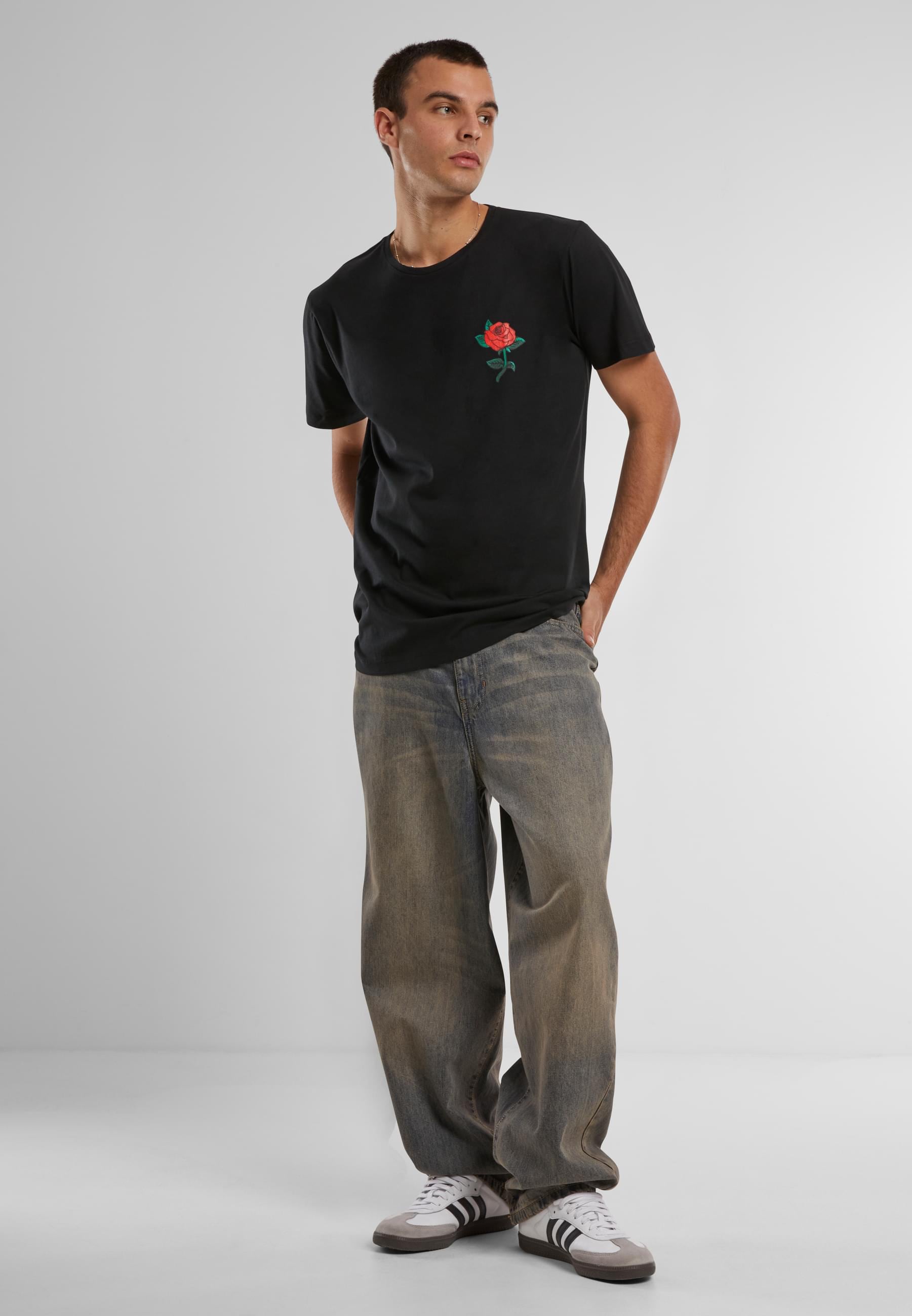 MisterTee T-Shirt »MisterTee Herren Rose Tee«, (1 tlg.)