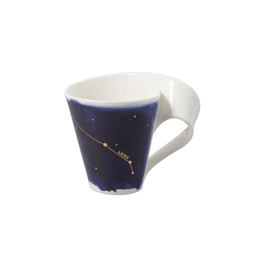 Villeroy & Boch Tasse "Tasse Widder NewWave Stars 300 ml weiß-blau" günstig online kaufen