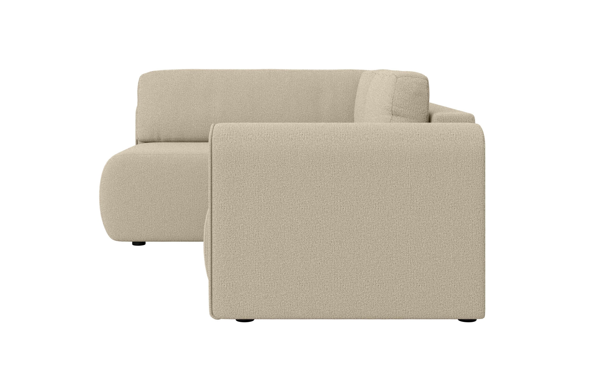 INOSIGN Ecksofa »Zacharia wahlweise Schlafsofa mit Bettkasten, B/T/H 250/166/86 cm«, L-Form mit Wellenunterfederung, Ottomane rechts oder links bestellbar