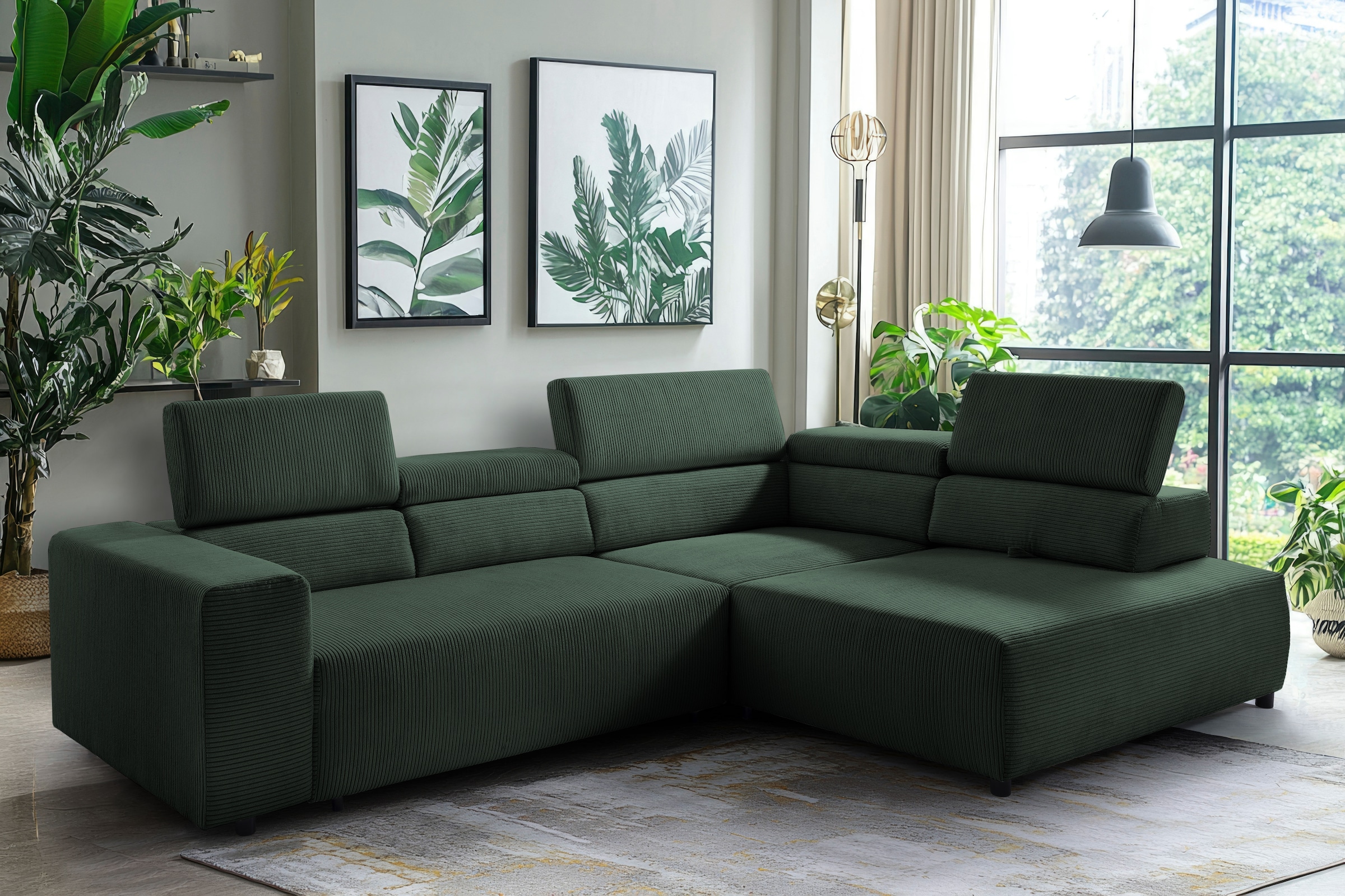 exxpo - sofa fashion Ecksofa "VITTORIO", inkl. Kopfteil- und Sitztiefenvers günstig online kaufen