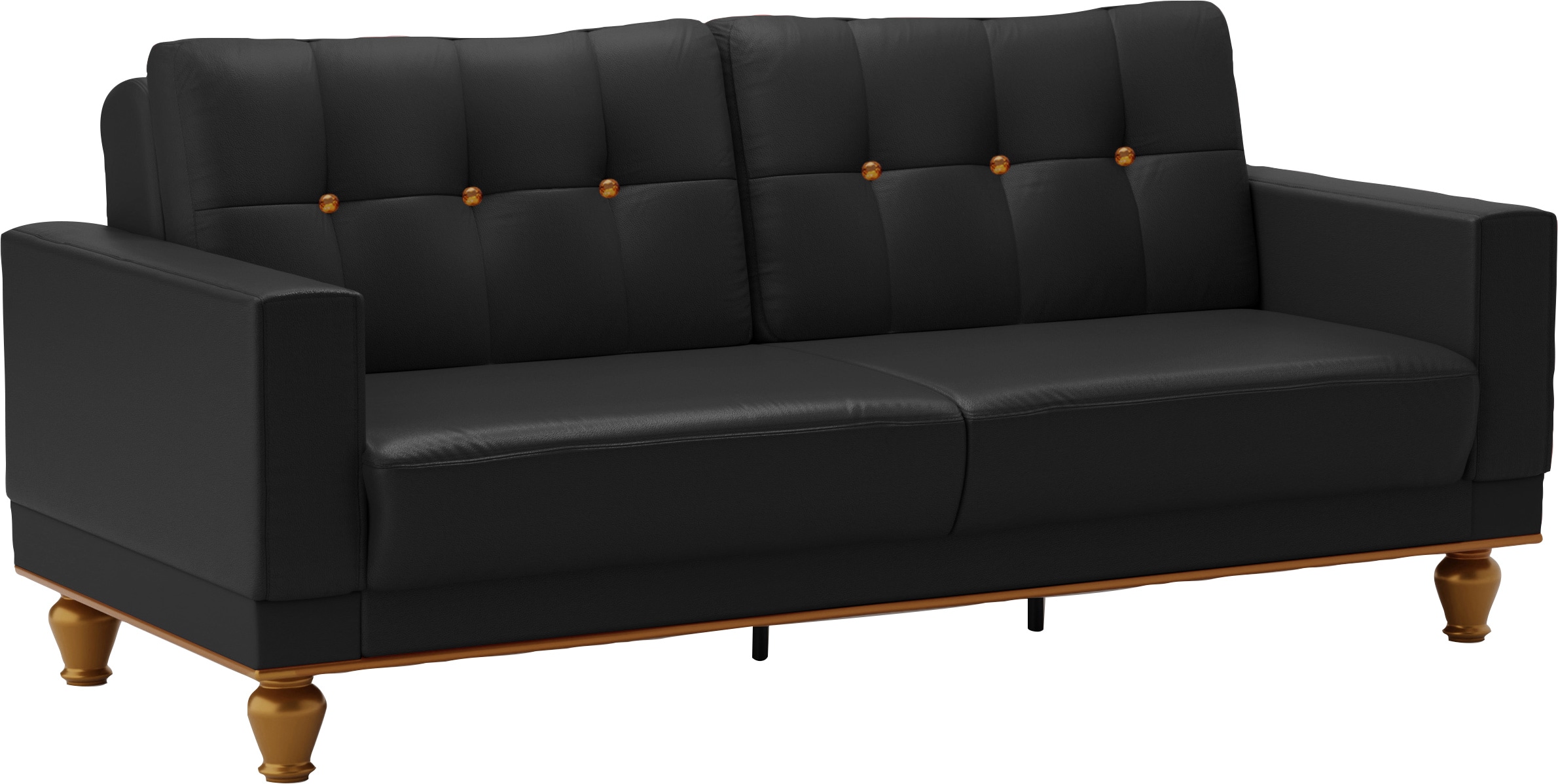 Thumbnail - sit&more 3-Sitzer "Orient 5" mit Strass-Stein, wahlweise mit Bettfunktion und Bettkasten