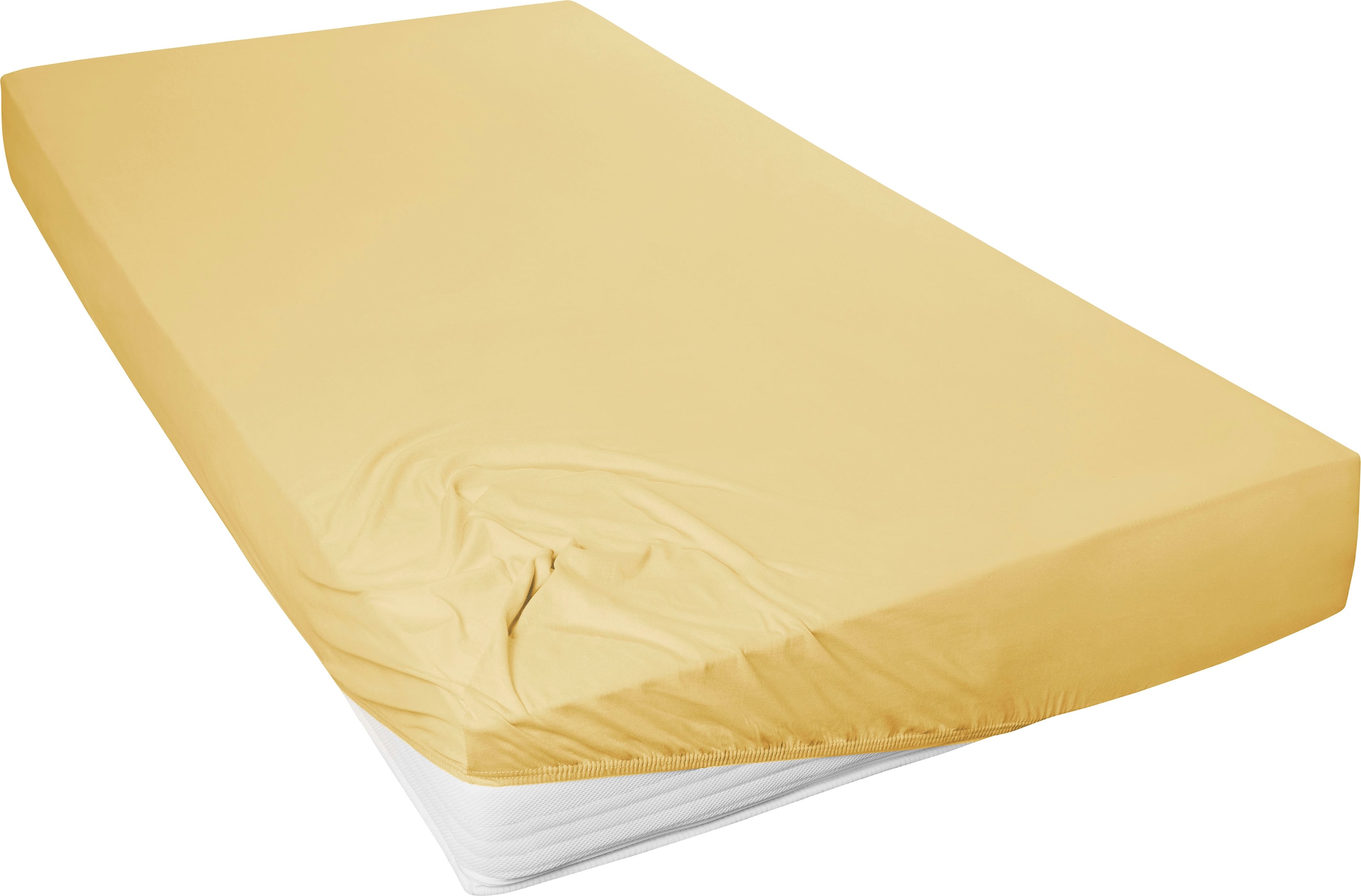 Primera Spannbettlaken "Mako-Feinjersey Spannbetttuch" Geeignet für Standardmatratzen bis 22 cm, 100% Baumwolle