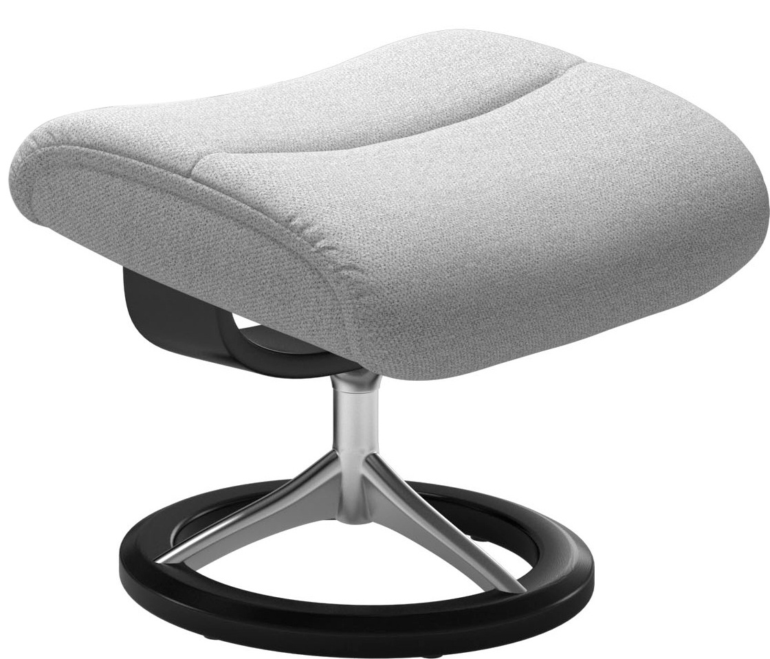 Stressless® Relaxsessel »View«, (Set, Relaxsessel mit Hocker), mit Signature Base, Größe S,Gestell Schwarz