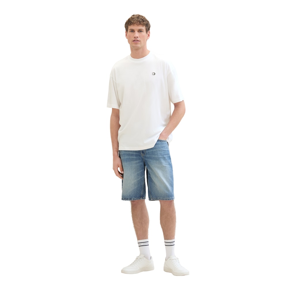 TOM TAILOR Denim Jeansshorts, im authentischen Used-Look