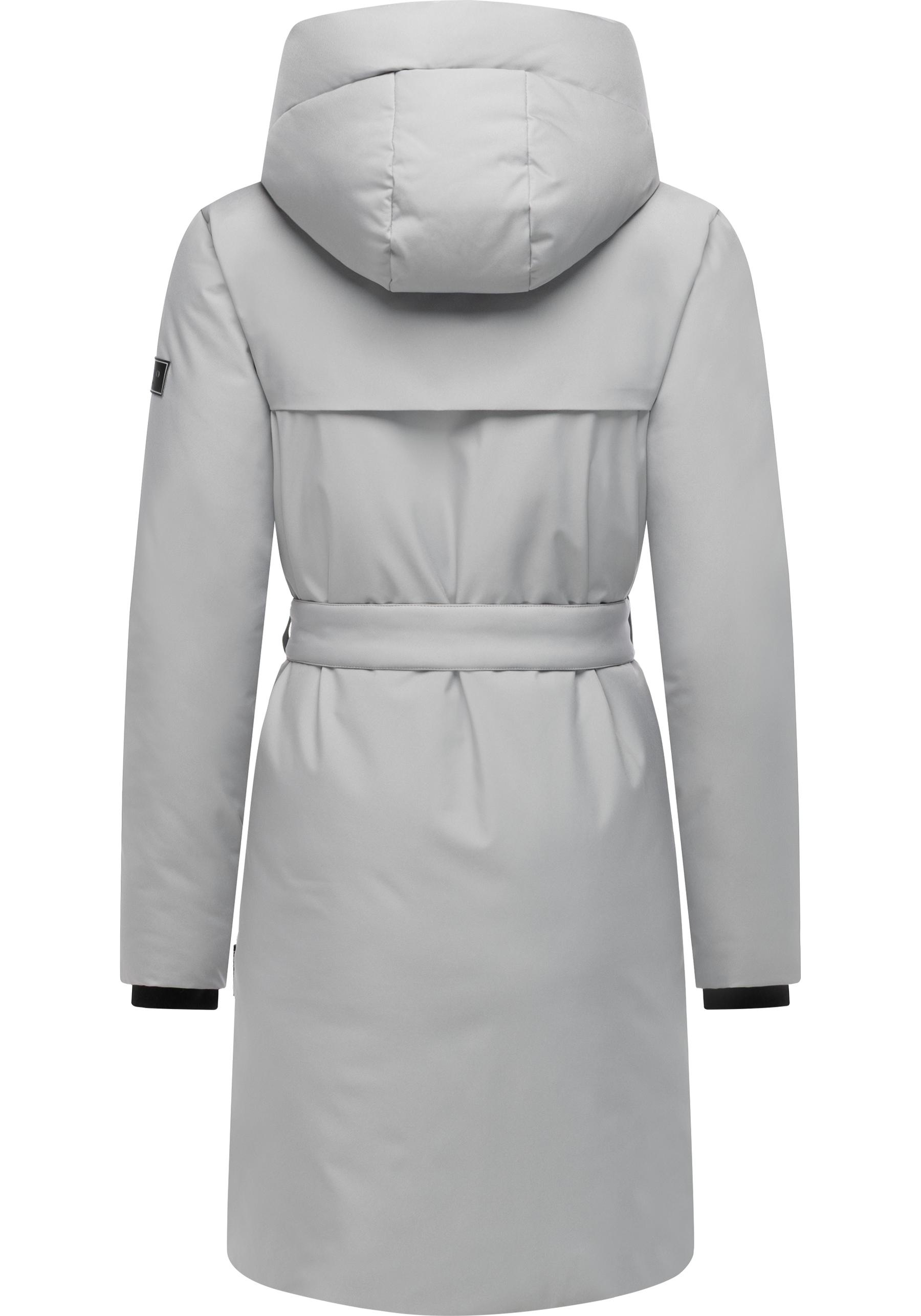 Thumbnail - Navahoo Wintermantel "Gipfelspass XIV" Warmer Winterparka mit Taillengürtel