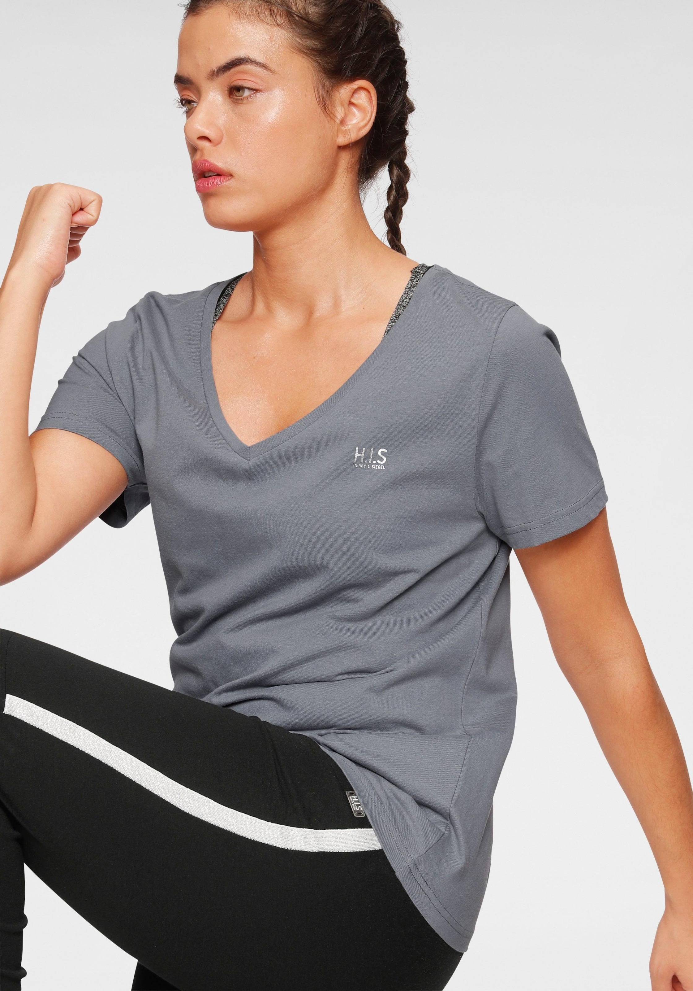 H.I.S T-Shirt »Essential-Basics«, (Spar-Set, 3er-Pack), figurumspielender Schnitt, aus Baumwolle