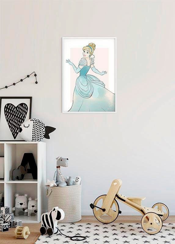 Komar Bild »Cinderella Beauty« Disney 1 Stk. tlg. Wandbild zur Dekoration im Kinderzimmer - ohne Rahmen