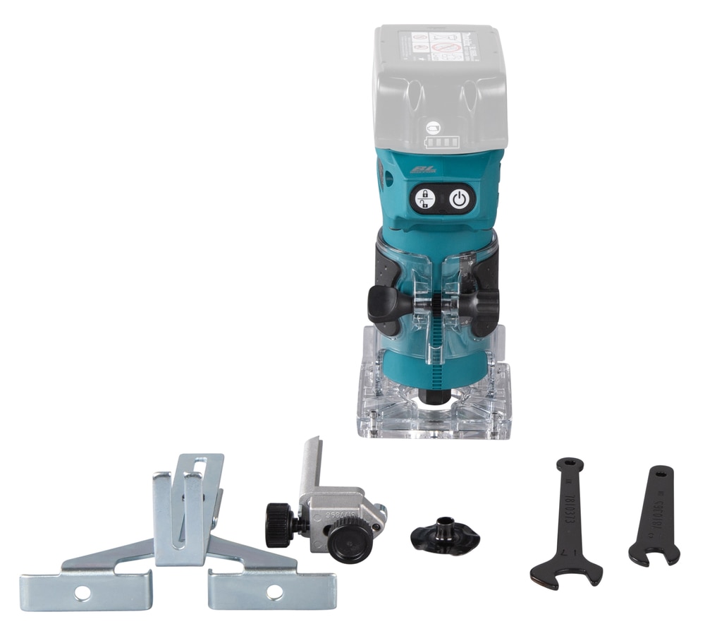 Makita Akku-Fräse »Kantenfräser »DRT52Z« 6 mm, 30.000 min⁻¹, ohne Akku und Ladegerät« leichte bürstenlose Akku-Kantenfräse für Tischler und Hobbyhandwerker