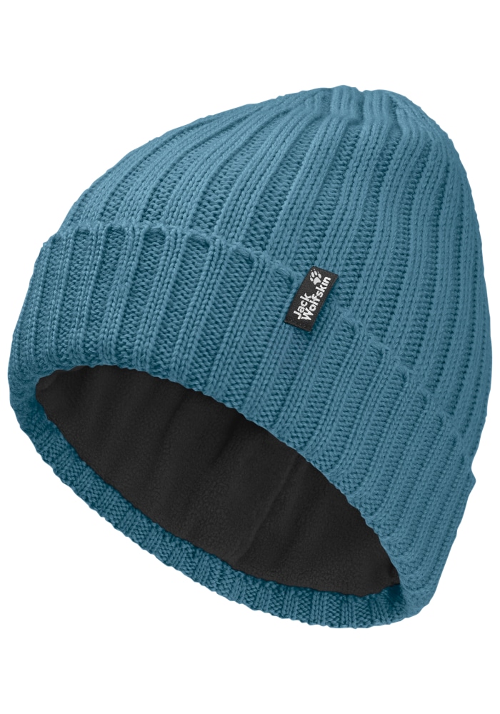 Jack Wolfskin Beanie "RIB KNIT BEANIE" Strickmütze, warm, winddicht