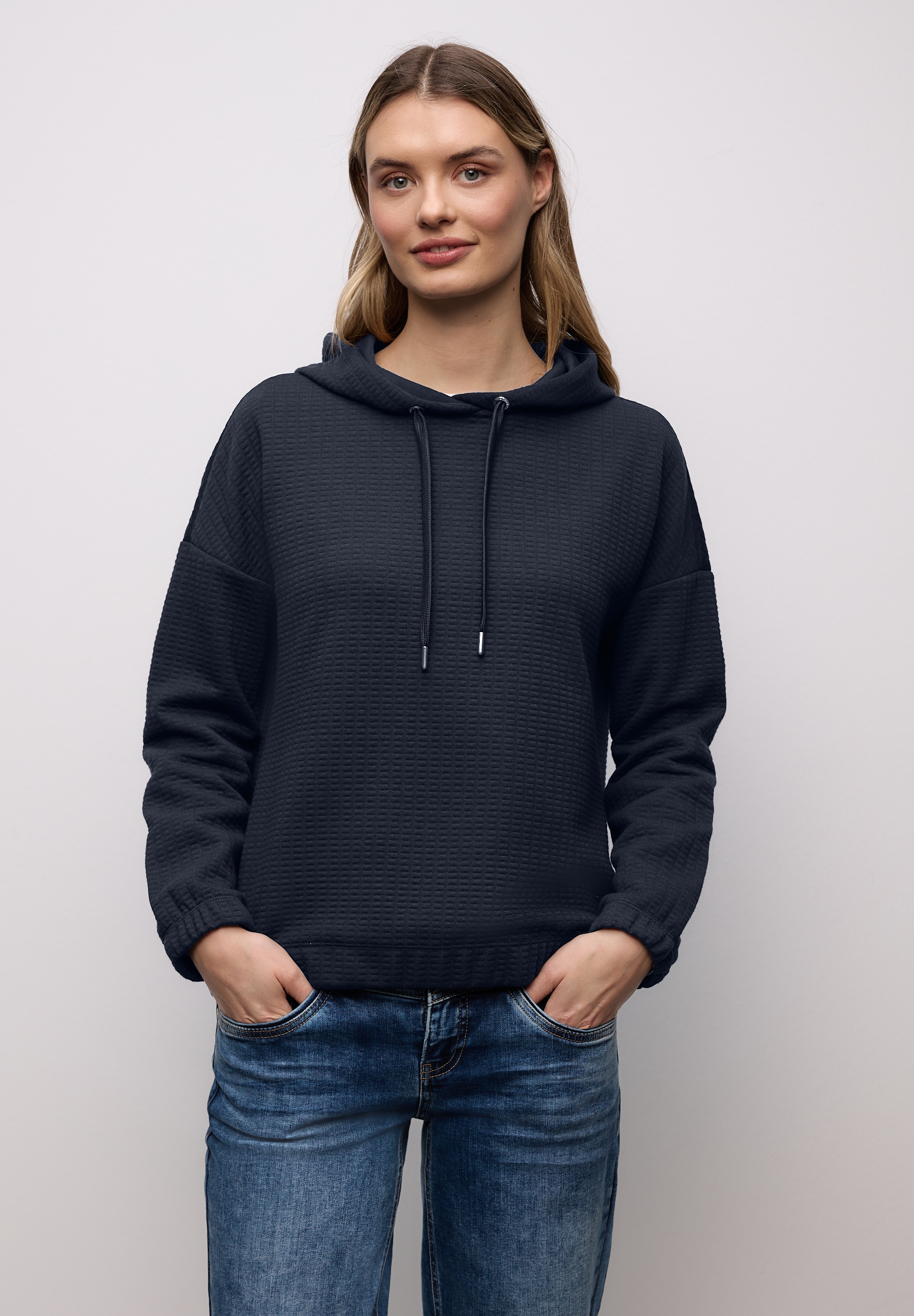STREET ONE Langarmshirt mit Struktur