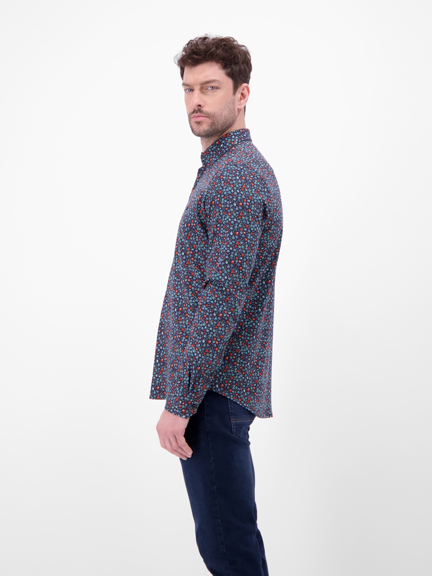 Thumbnail - LERROS Langarmhemd "Jerseyhemd mit Haifischkragen"