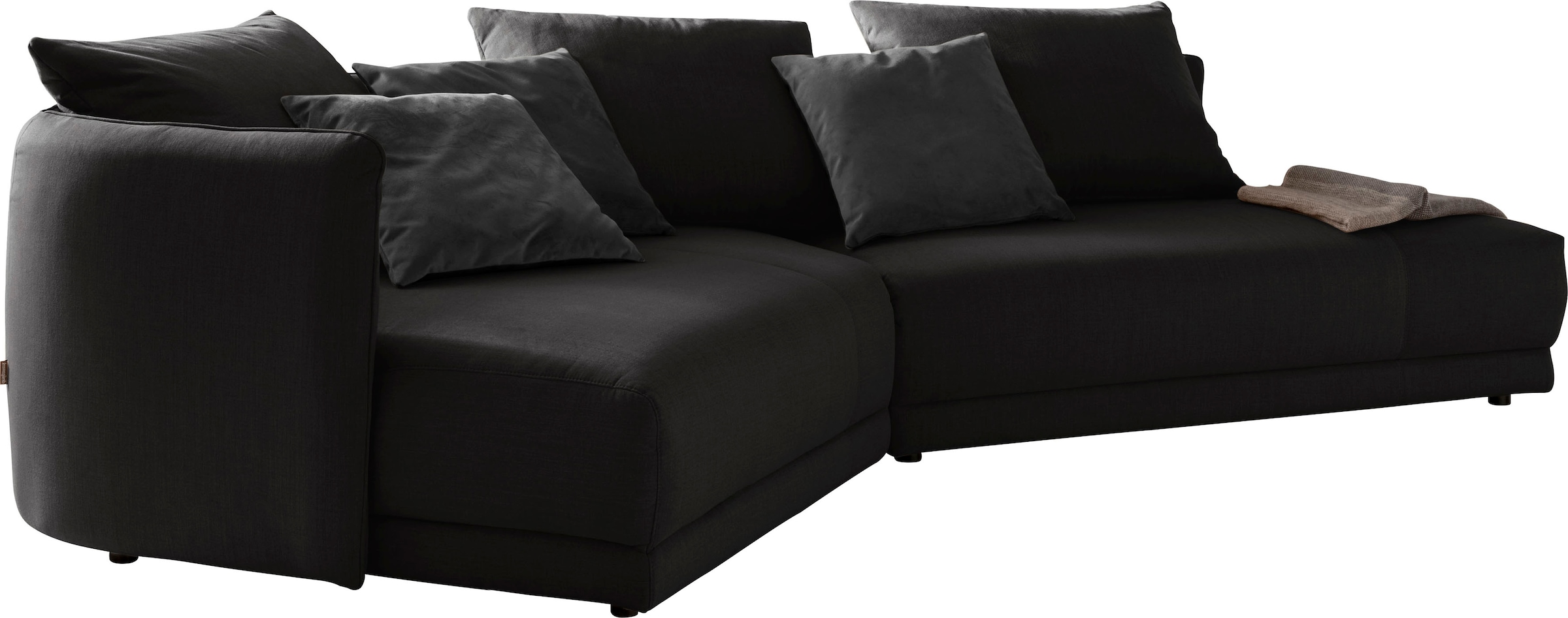 designwerk Ecksofa "New York L-Form, anmutendes Designsofa" mit moderner R&ung im Rücken