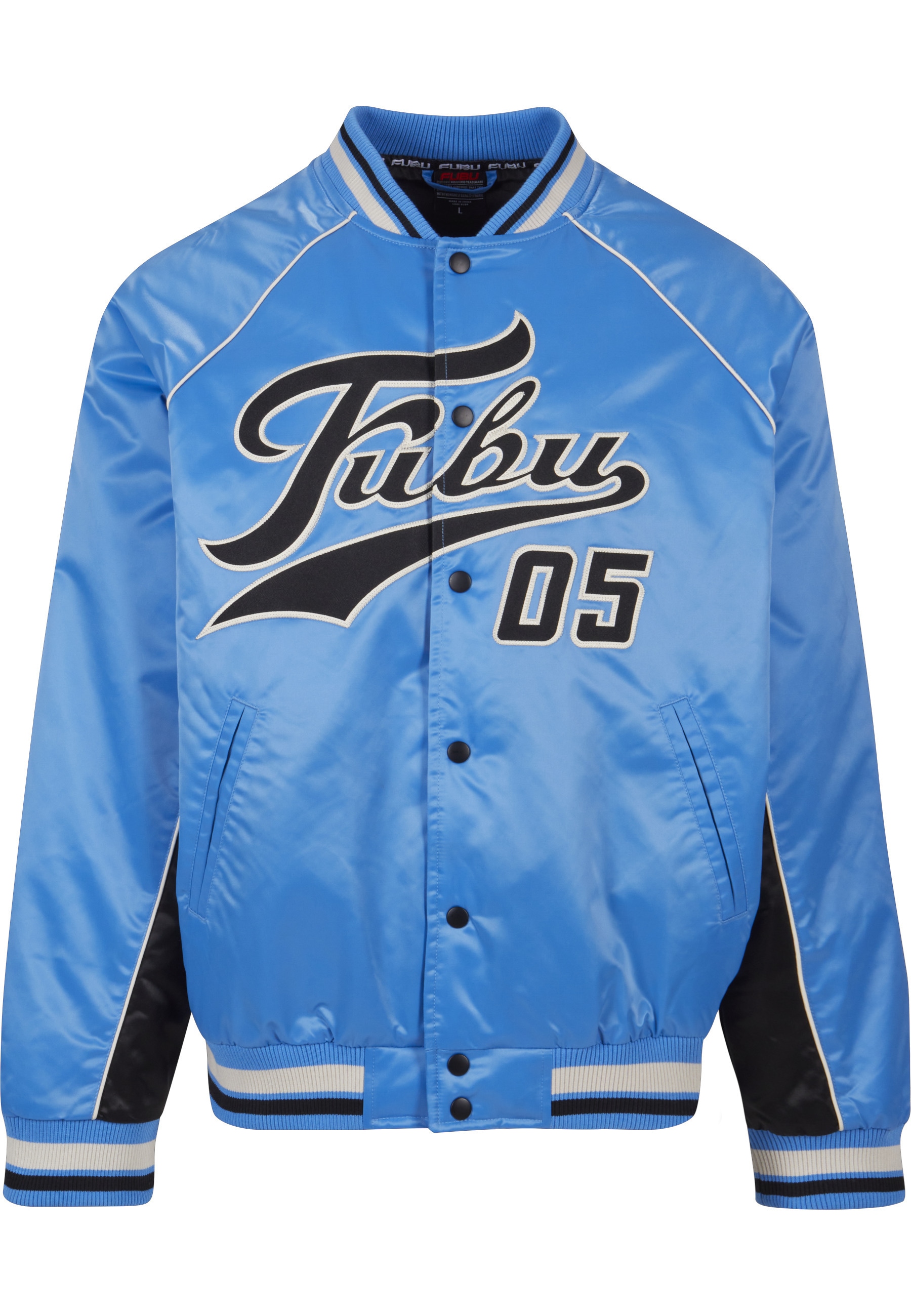 Fubu Bomberjacke "Fubu Herren FM241-012-1 Fubu Varsity Satin Raglan Bomber günstig online kaufen