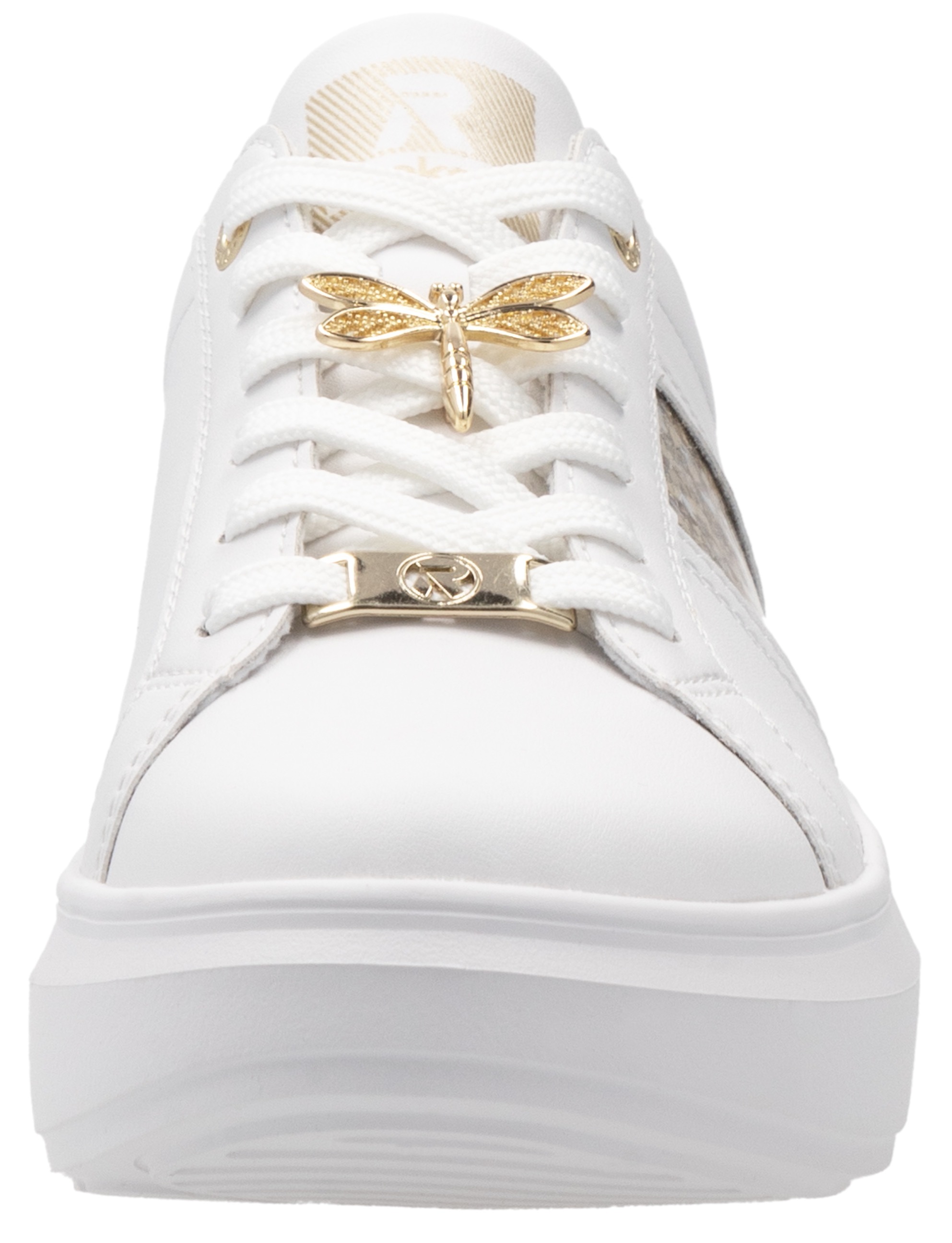 Rieker Sport Plateau Sneaker White Gold Size 40 3
