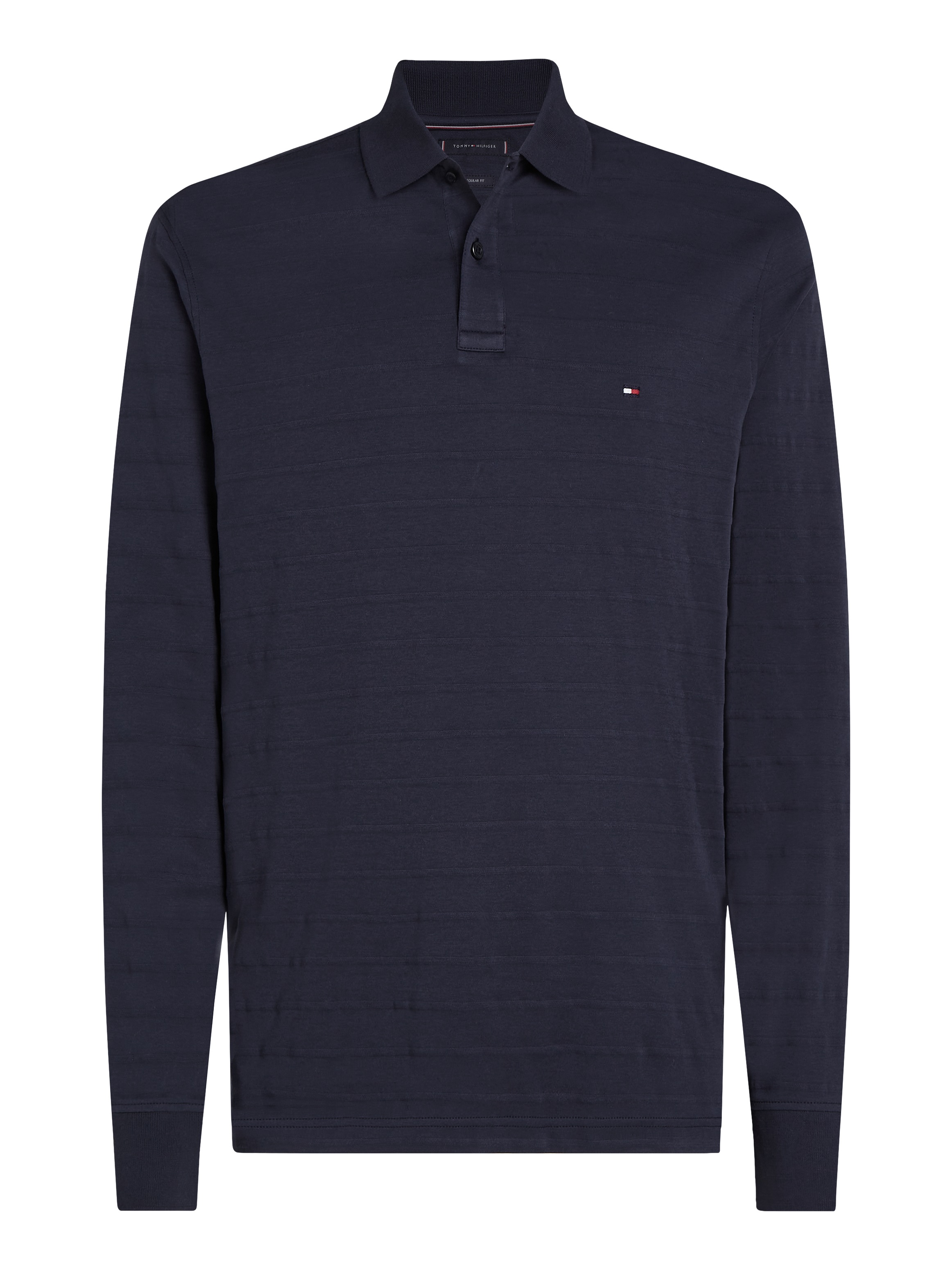 Tommy Hilfiger Langarm-Poloshirt »MERC JACQUARD STRIPE LS REG POLO«