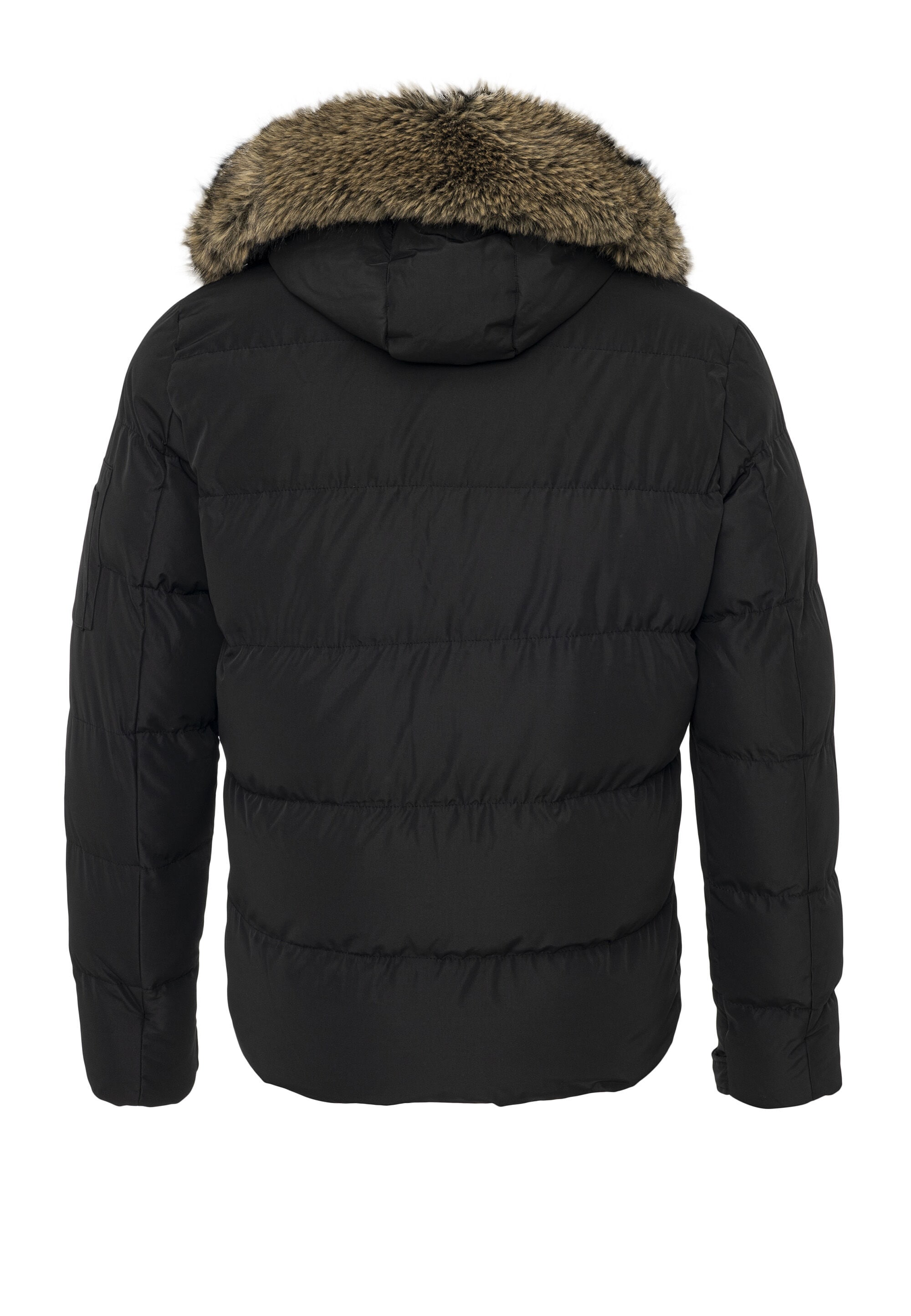 Cipo & Baxx Winterjacke »CM227« mit Kapuze warm gefüttert mit Fellkapuze & Cipo & Baxx Front-Design