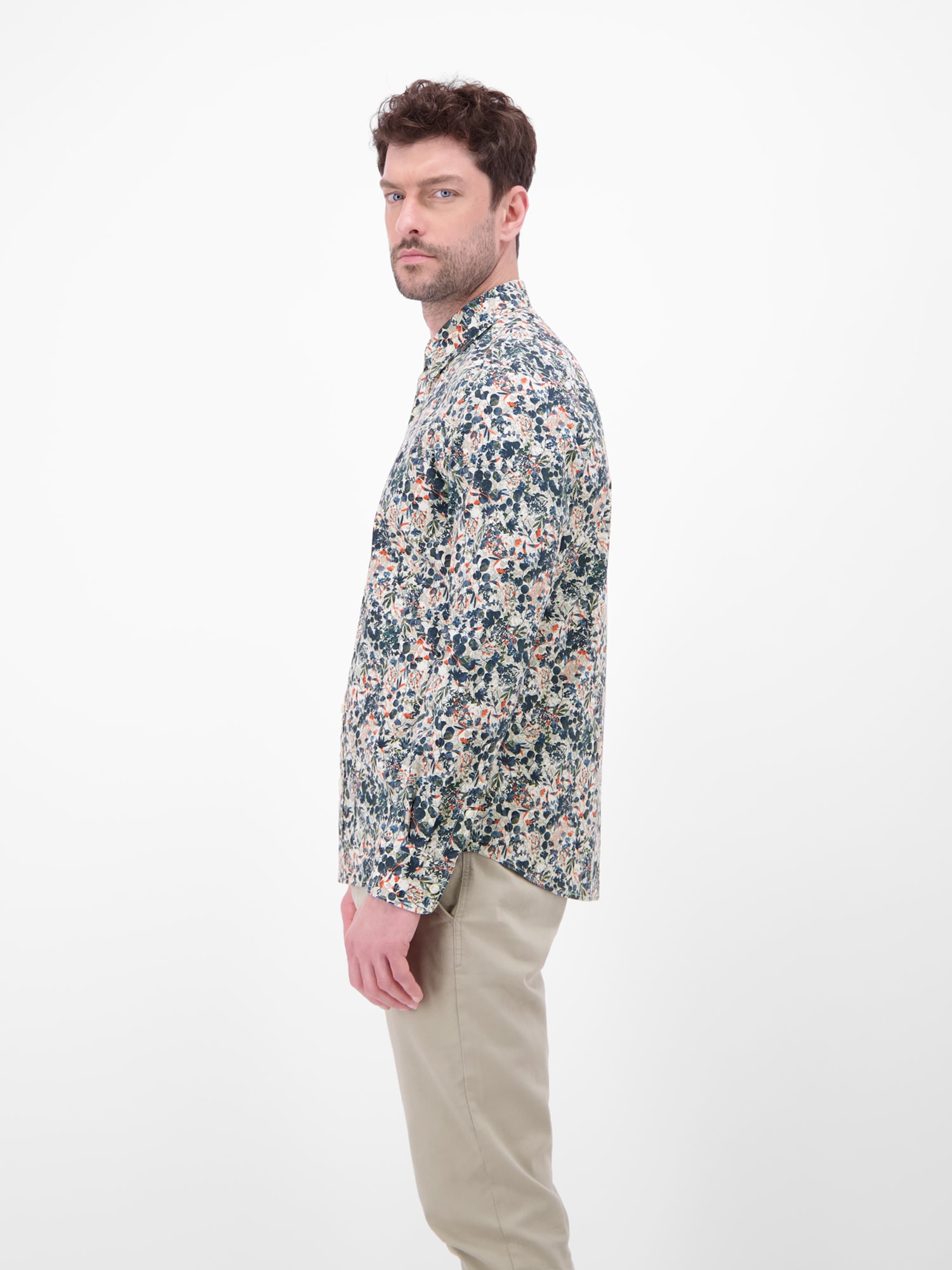 LERROS Langarmhemd »Langarmhemd mit floralem Alloverprint«