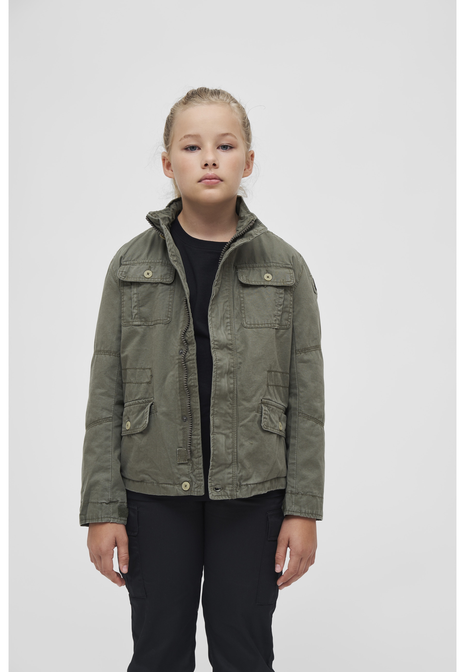 Brandit Allwetterjacke »Brandit Herren Kids Britannia Jacket« 1 Stk. tlg. ohne Kapuze