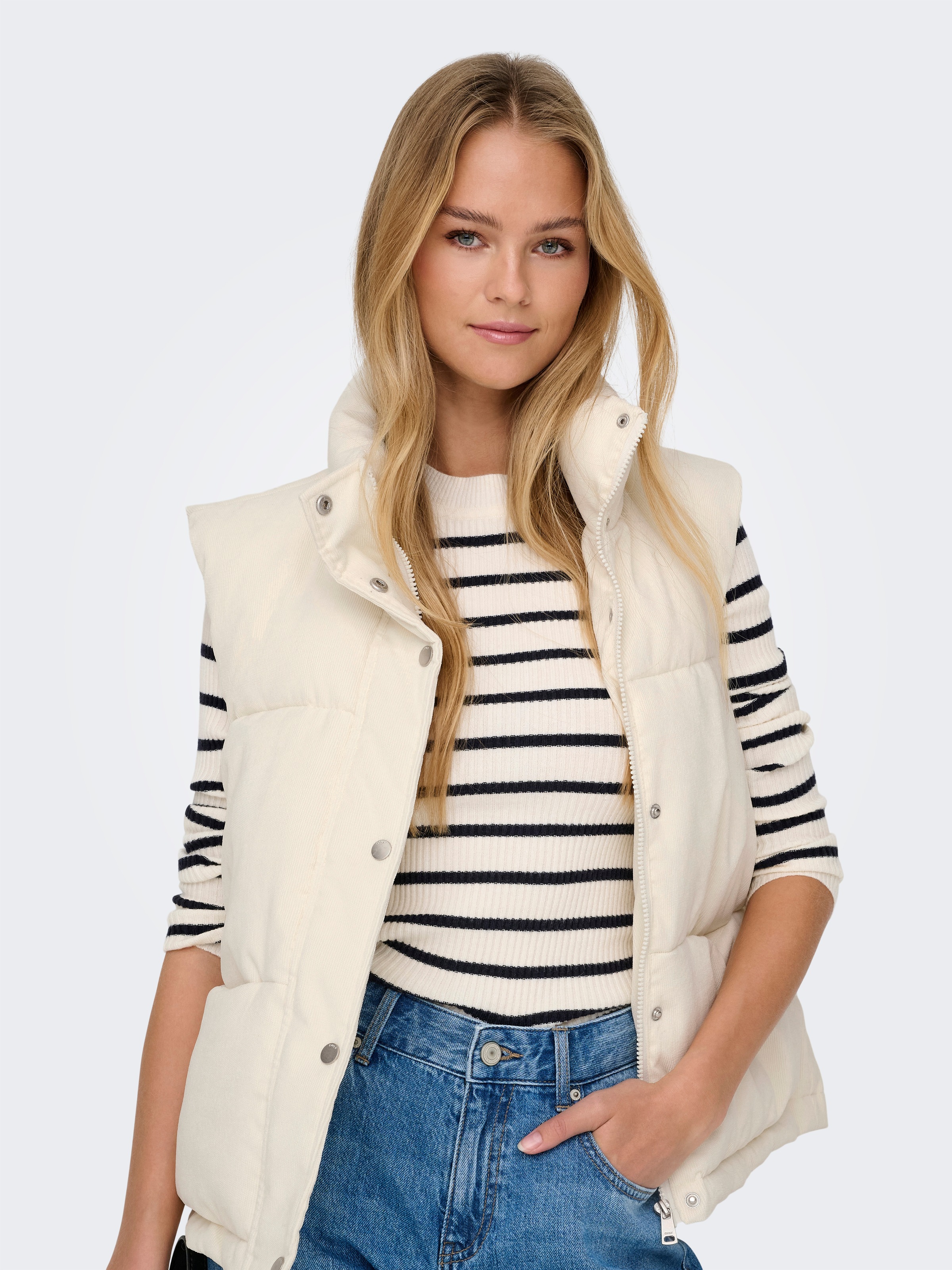 ONLY Steppweste "ONLNEWDOLLY CORDUROY WAISTCOAT CS OTW" günstig online kaufen