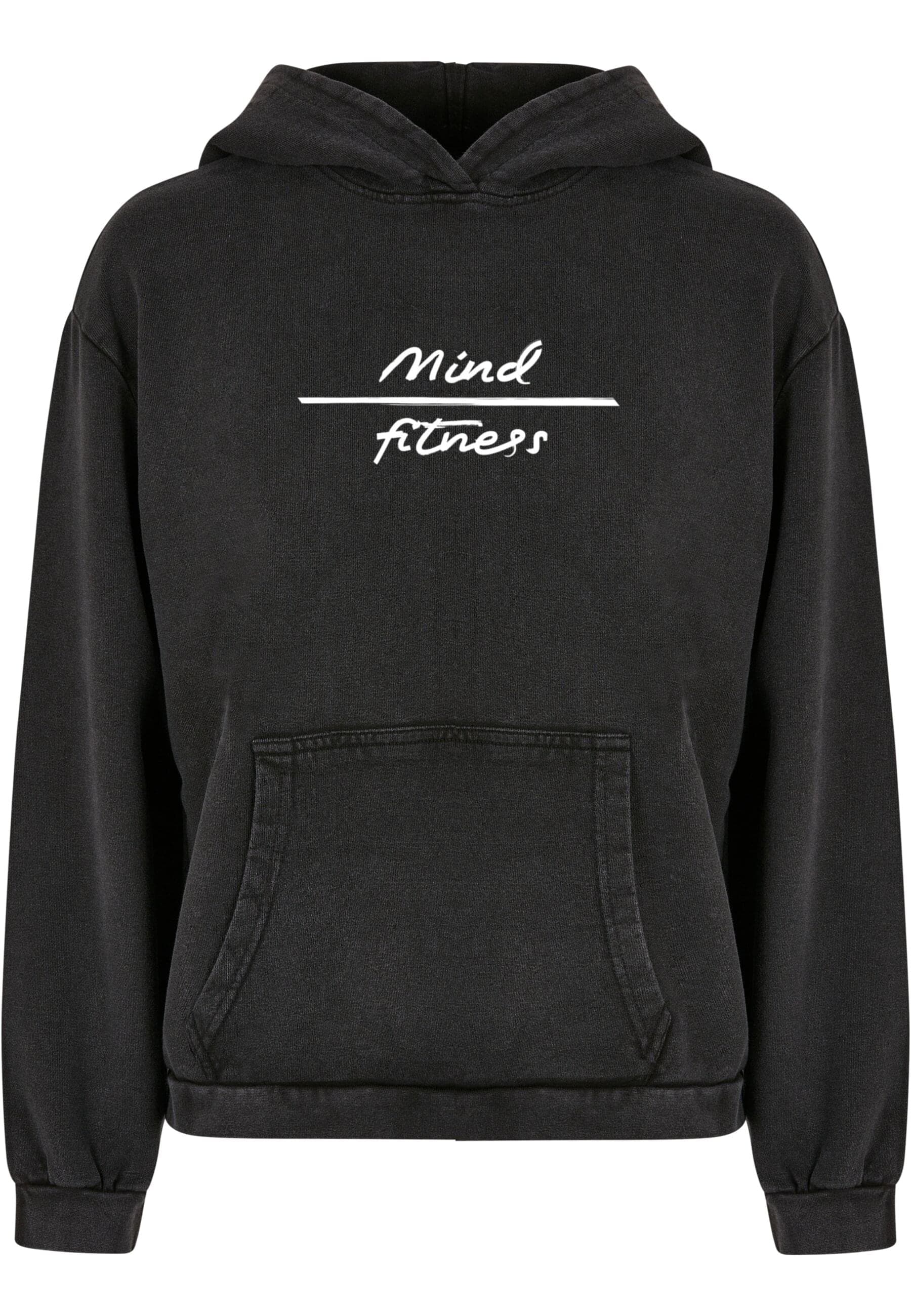 Merchcode Kapuzenpullover "Merchcode Damen Ladies Mind Fitness Acid Washed Oversized Hoodie"